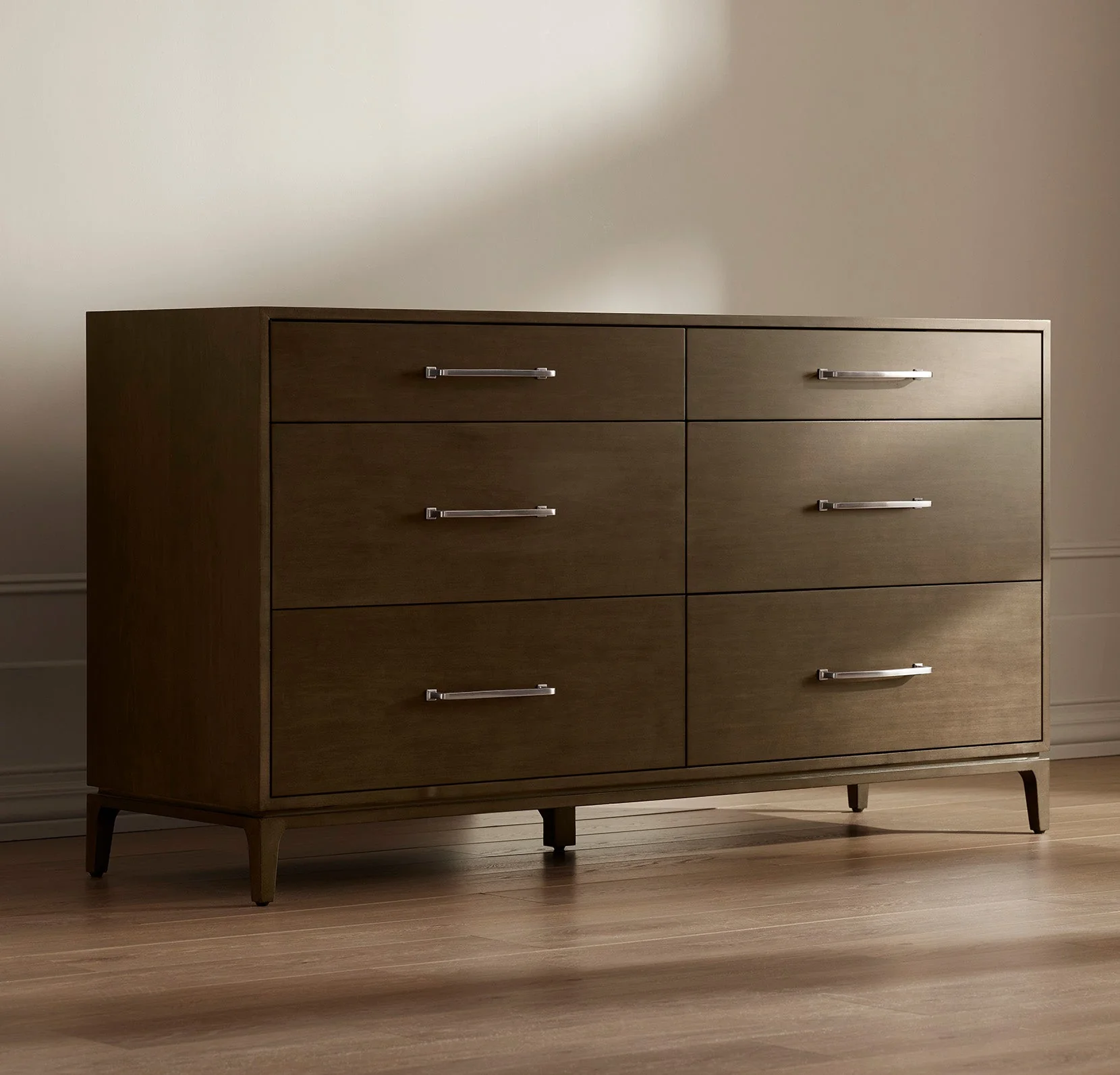 6-Drawer Wood Dresser - Espresso - Image 3