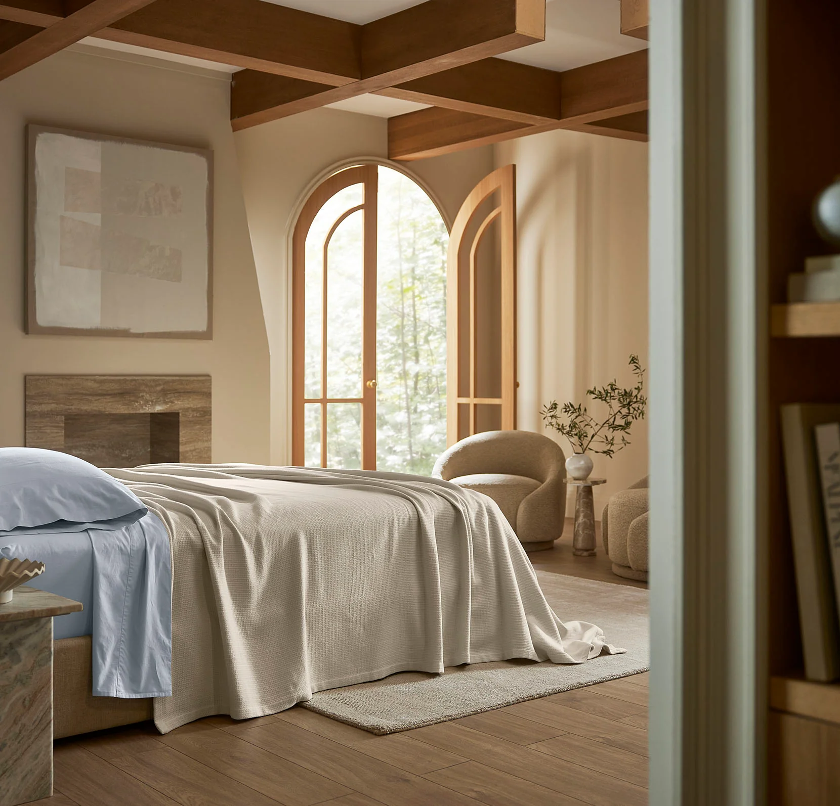 Bed Blankets - Sand Lightweight - Image 3