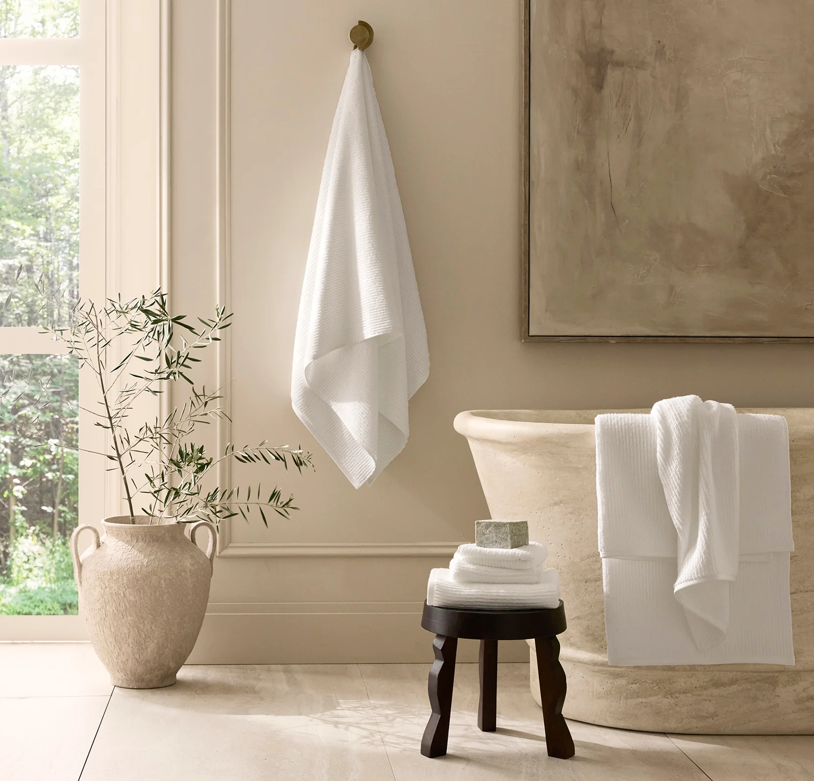 Complete Turkish Ribbed Bath Sheet Bundle - Image 2