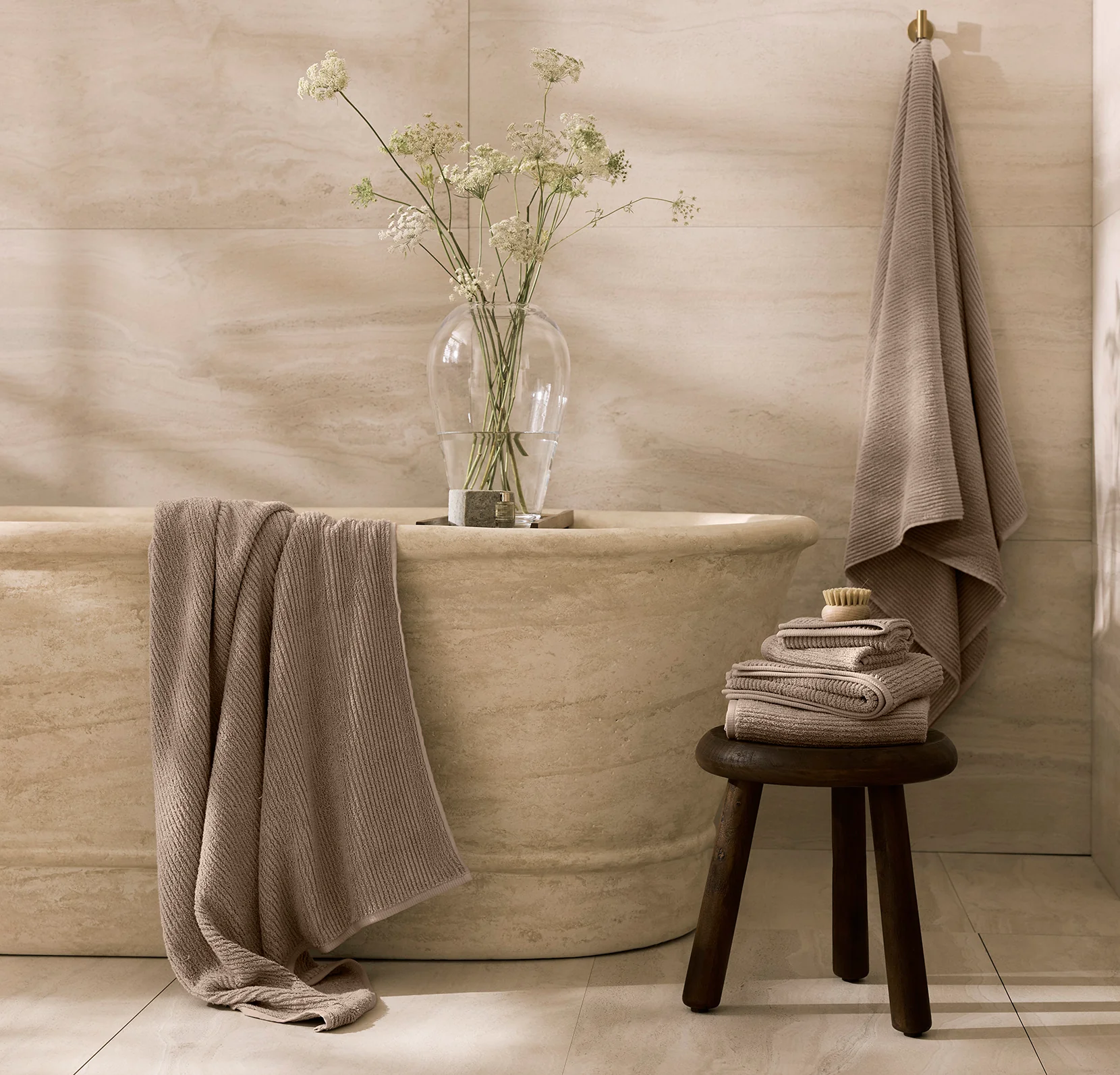 Complete Turkish Ribbed Bath Towel Bundle - Image 8