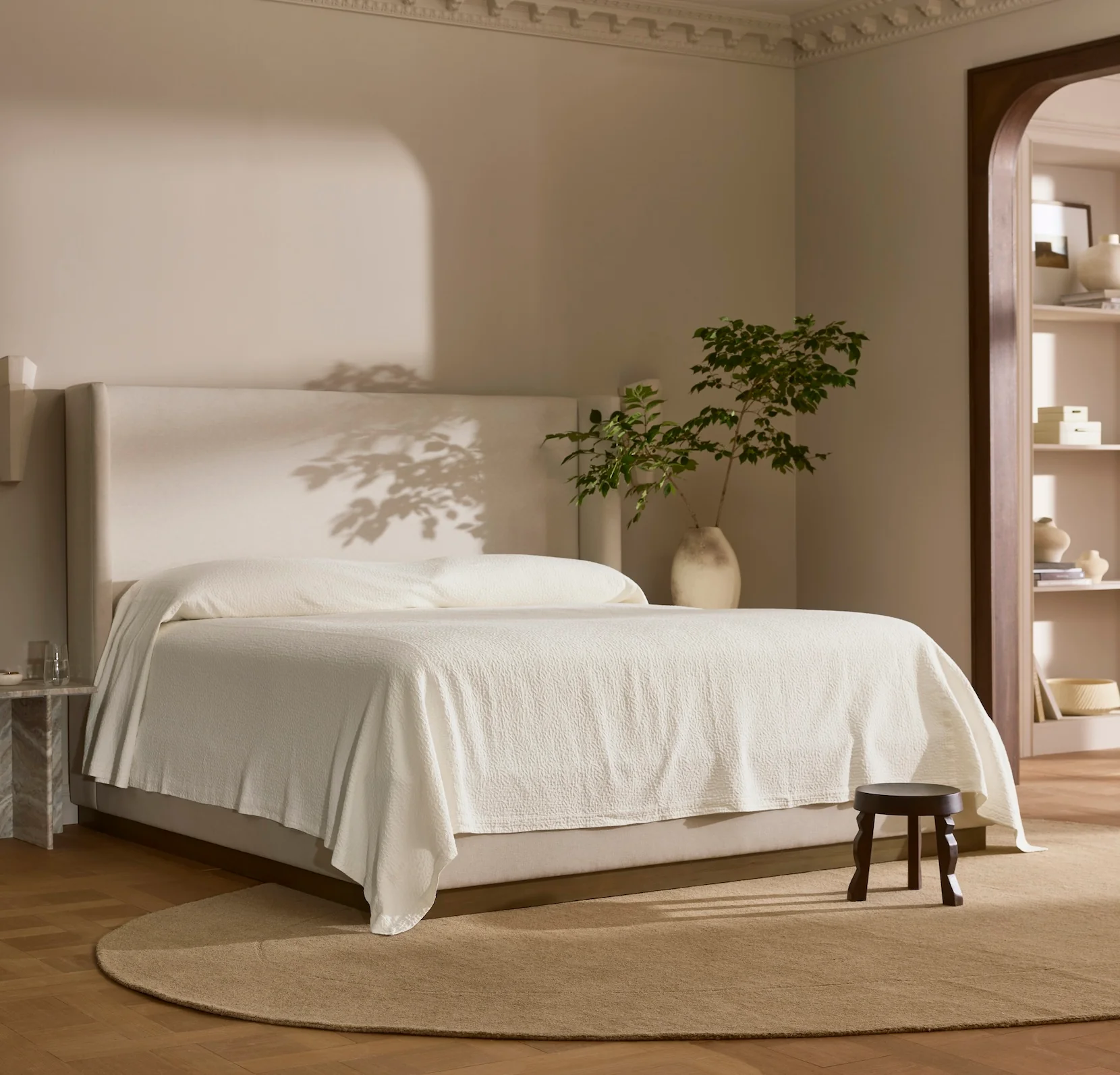 Dappled Vela Classic Coverlet - Cream - Image 5