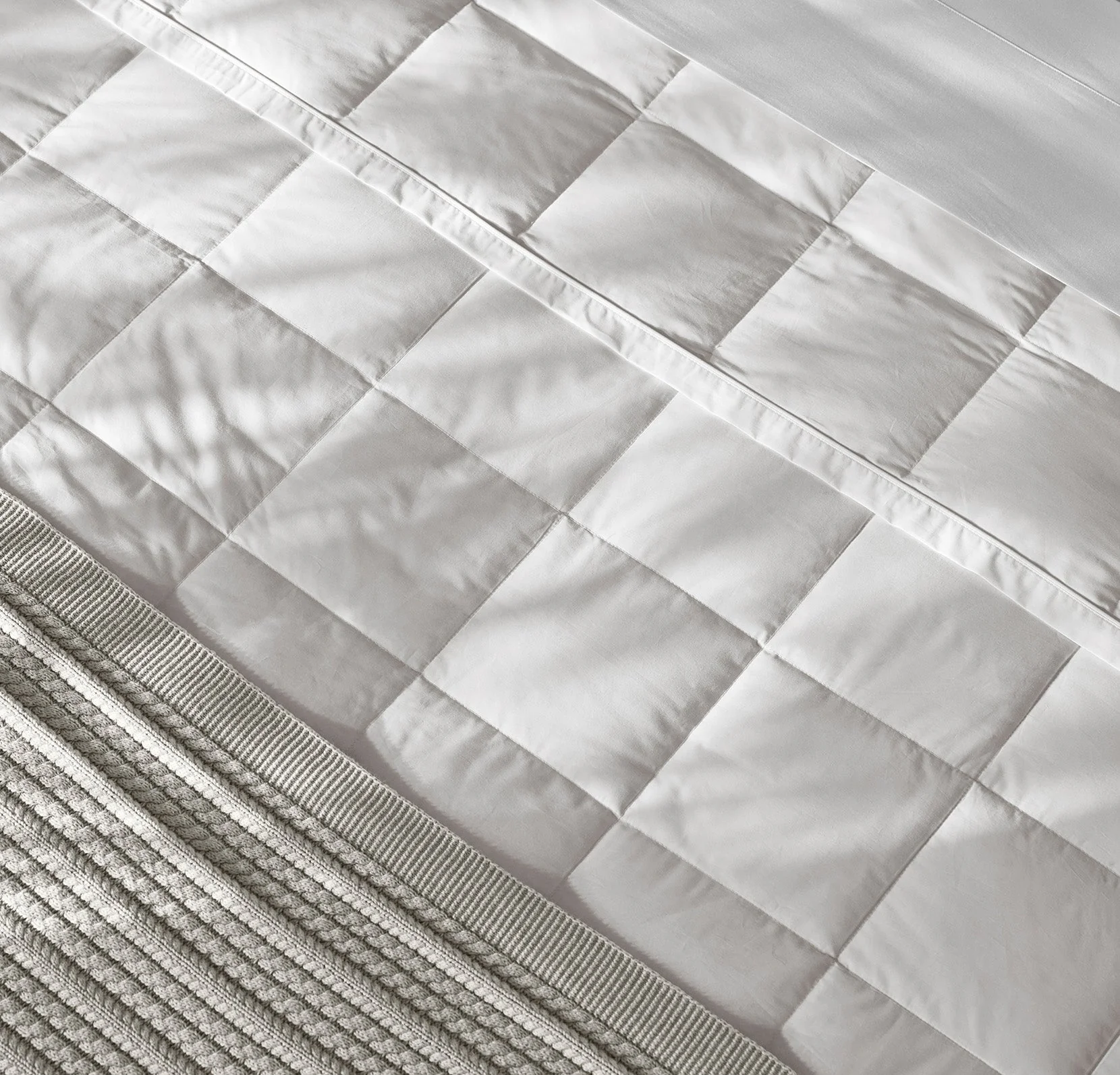 Down Alternative Quilted Bed Blanket - White - Image 5