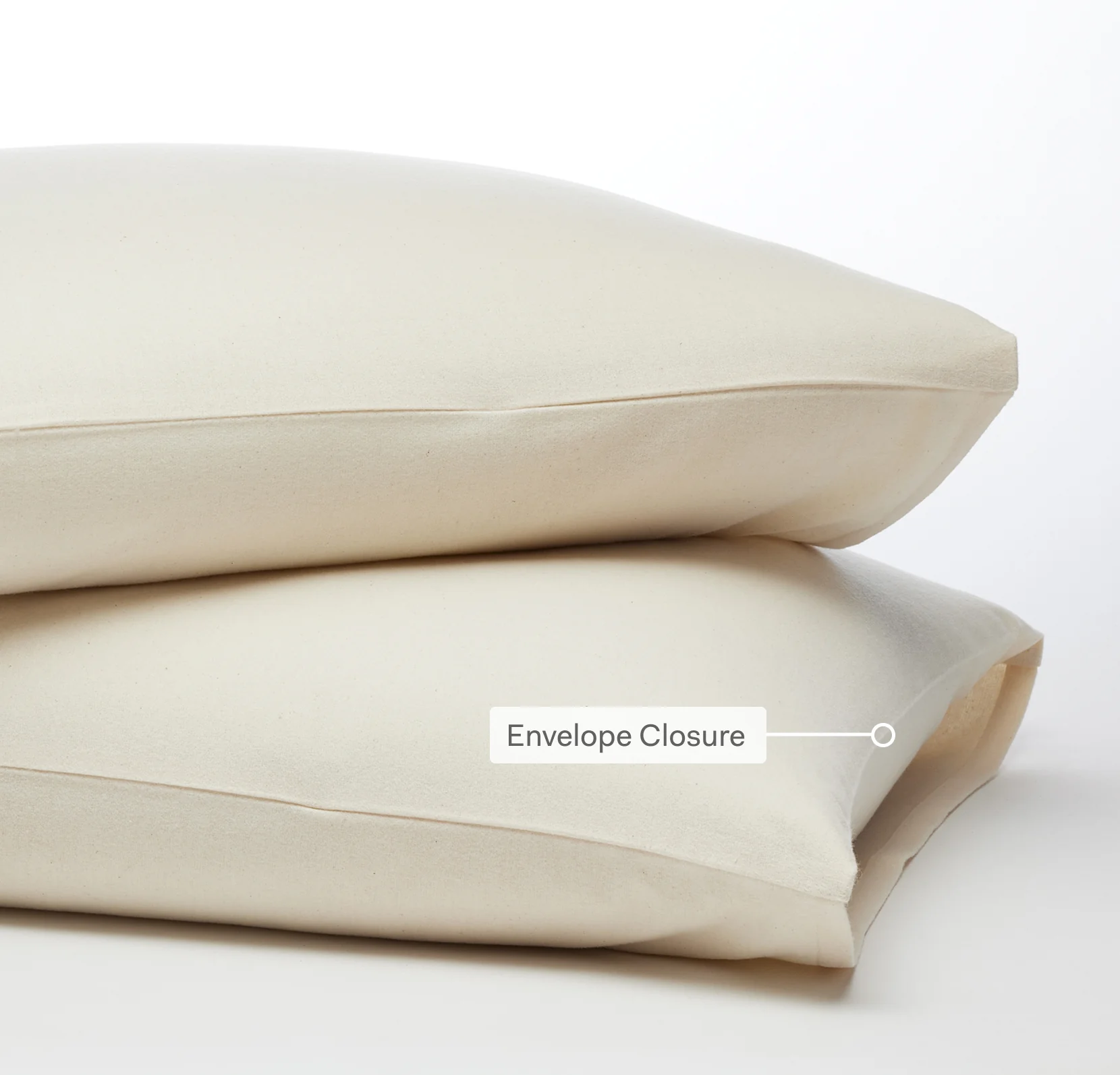 Flannel Pillowcase Set - White - Image 5