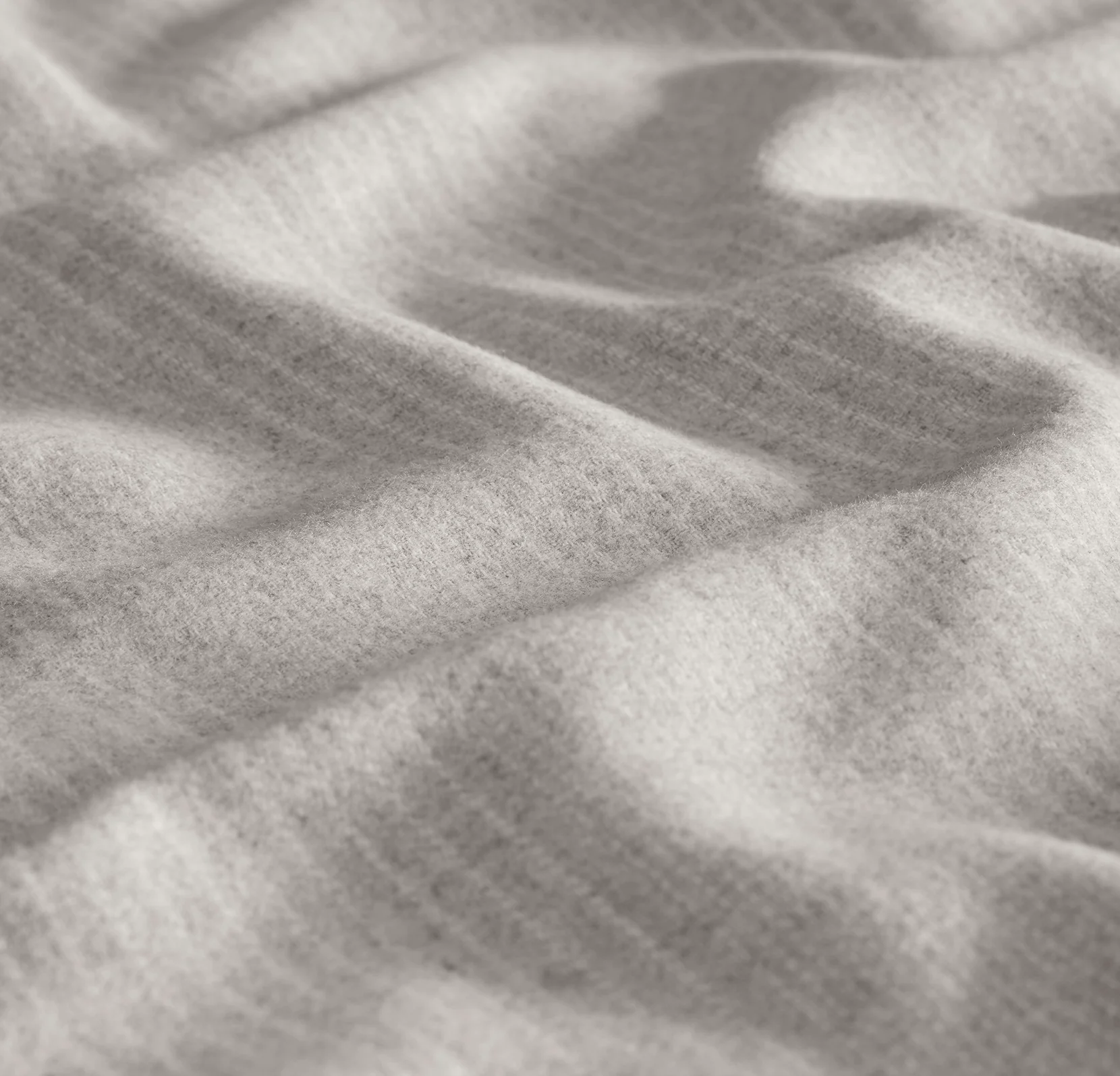 Flannel Sheet Set - Heathered Fog/Cream Fine Line Stripe - Image 4