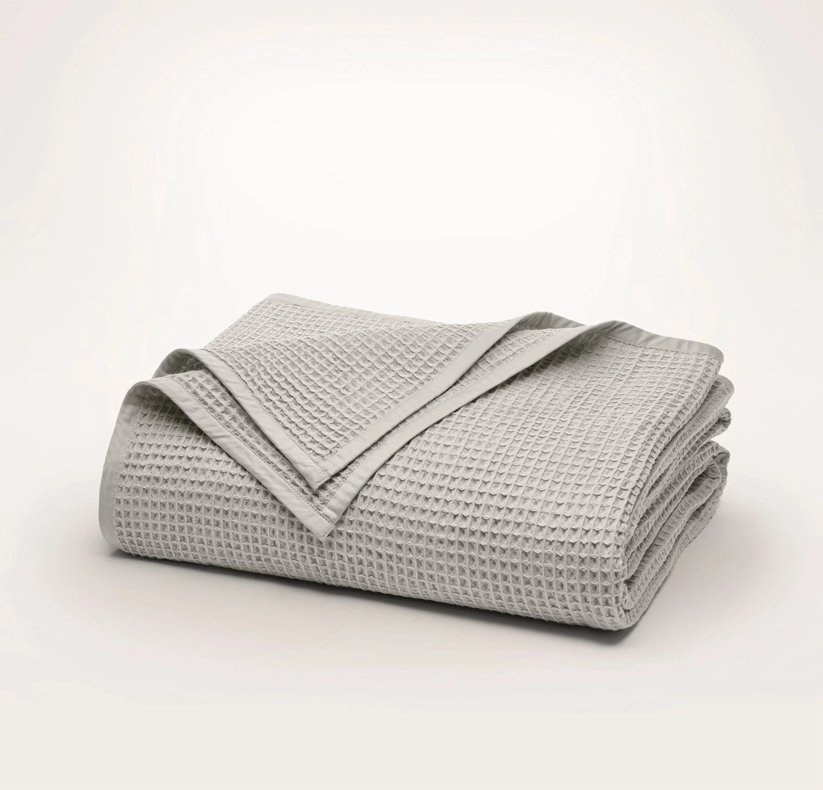 Holiday Waffle Bed Blanket - Pewter