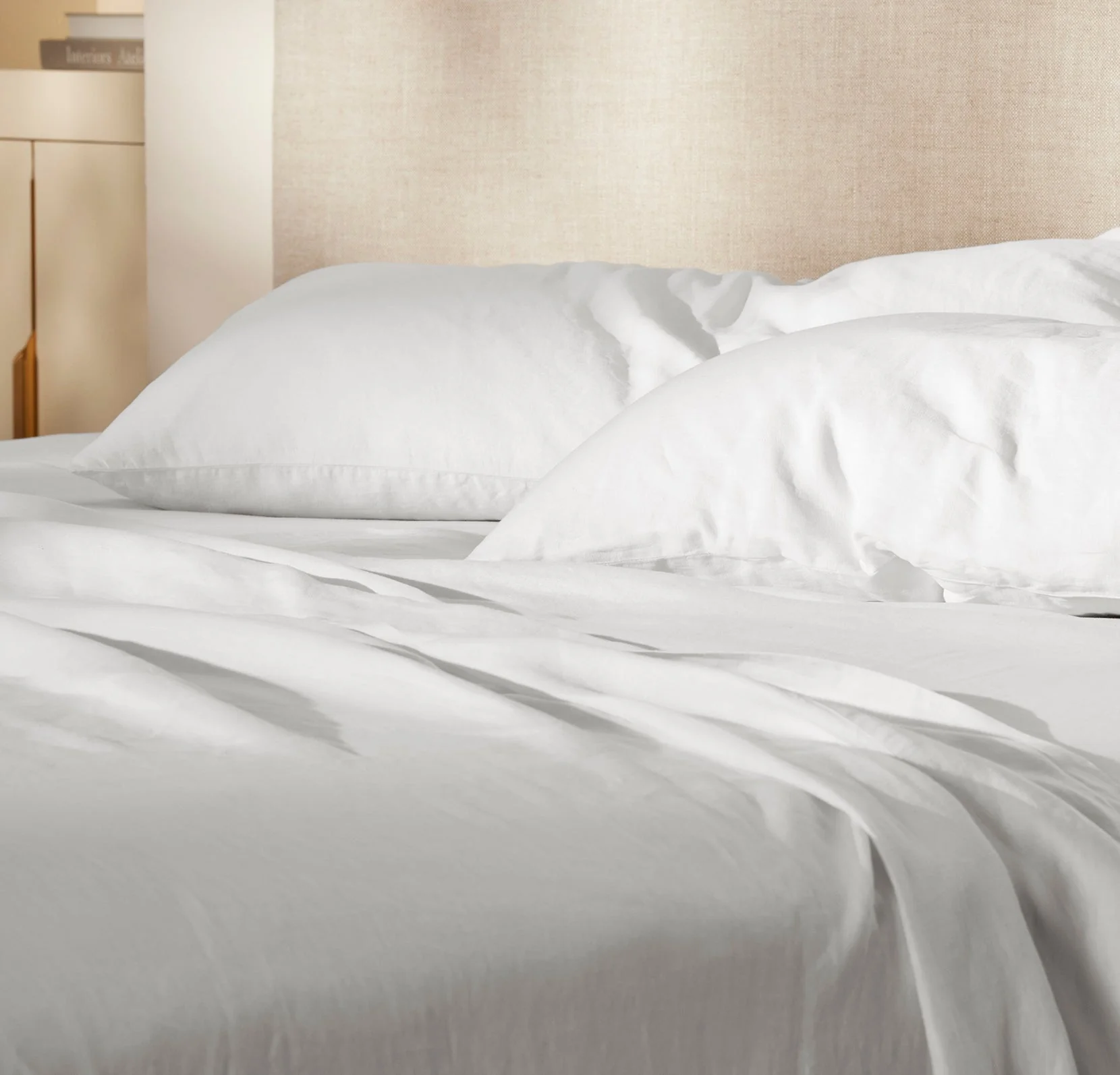 Linen Sheet Set - White - Image 4