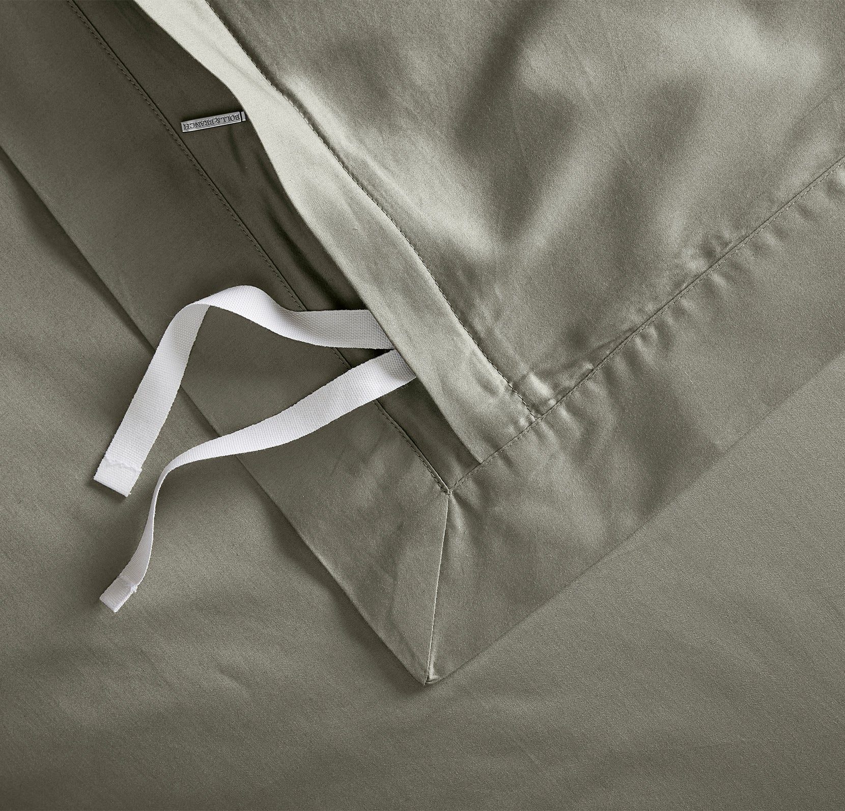 Percale Hemmed Duvet Set - Juniper - Image 6