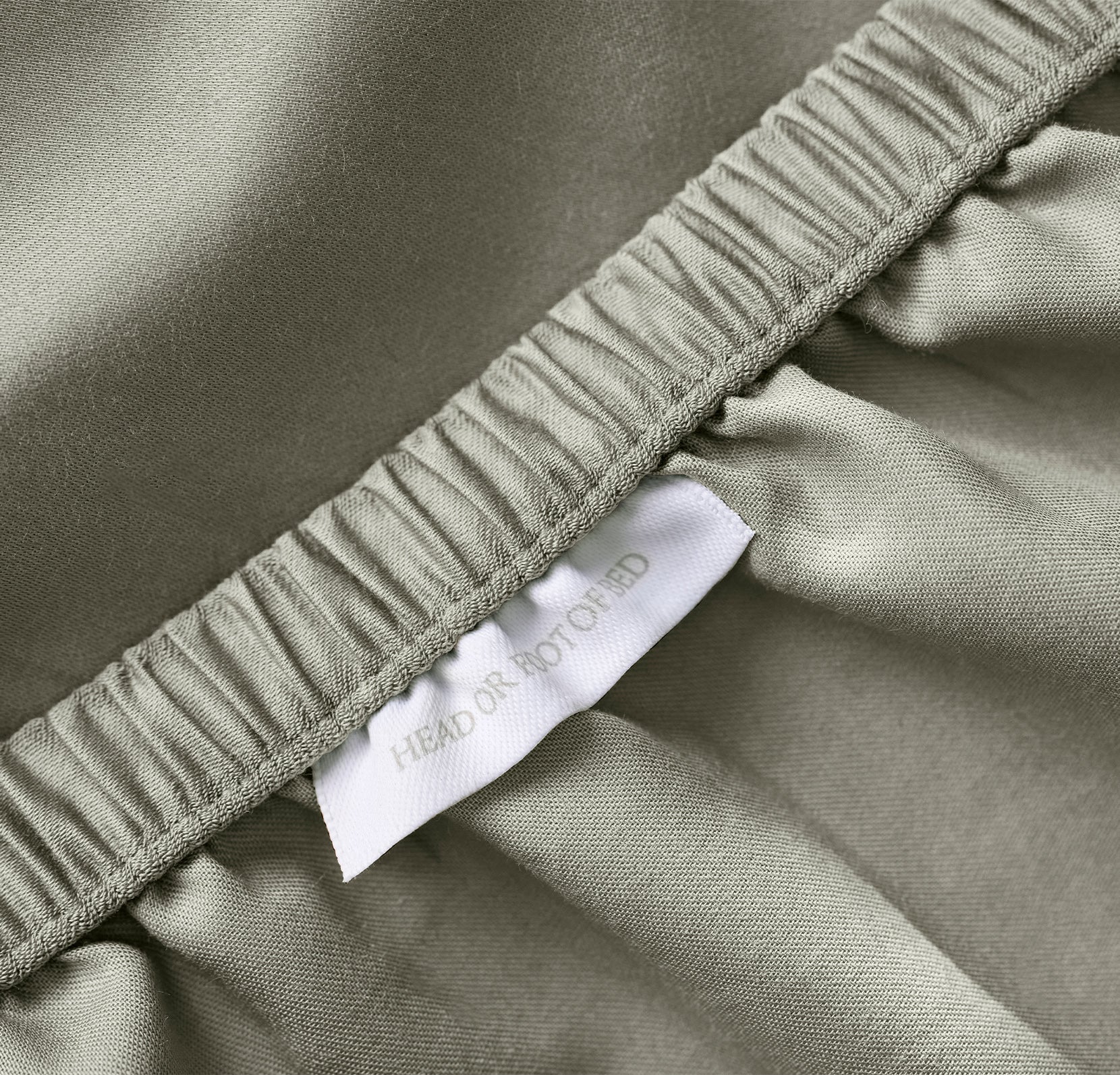 Percale Hemmed Fitted Sheet - Sageleaf - Image 3