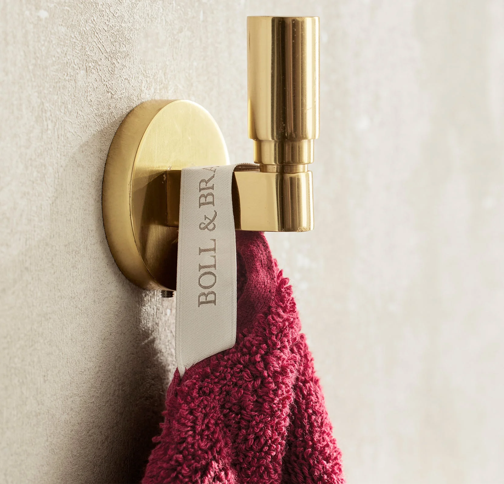 Plush Bath Towel - Cranberry - Image 3