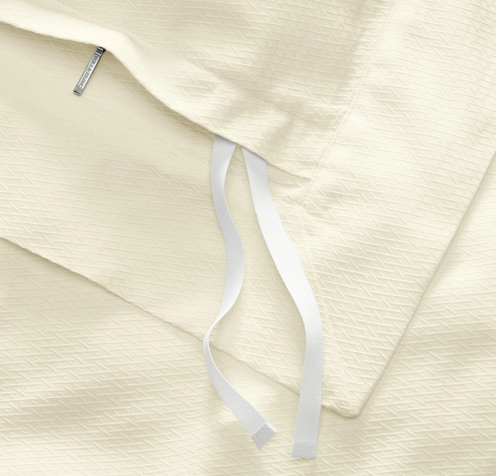 Reserve Embellished Duvet Set - Ivory Lattice Jacquard - Image 4