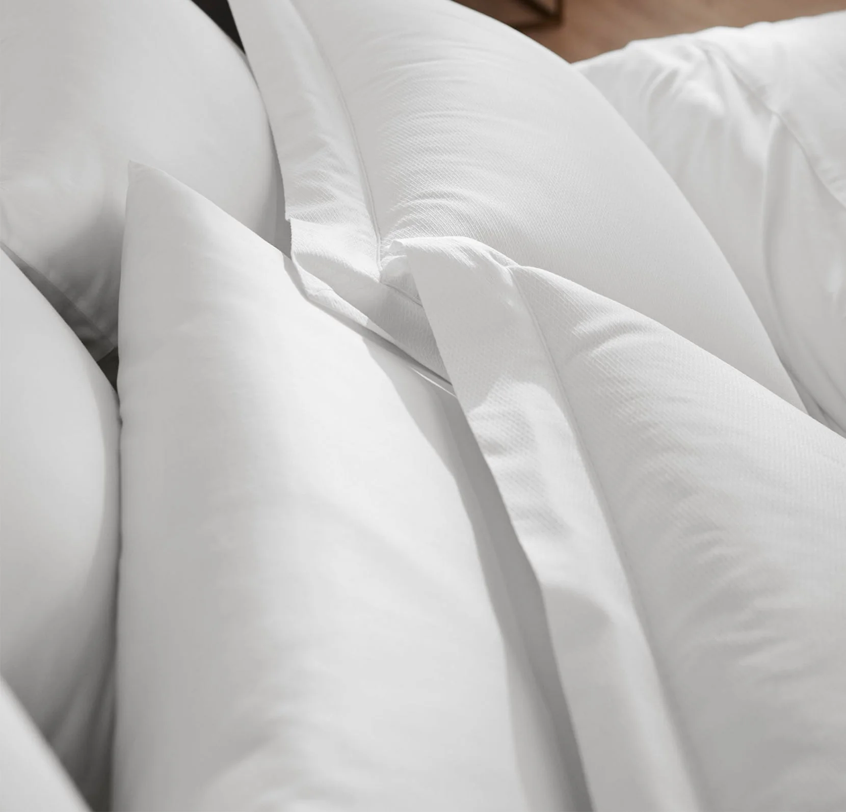 Reserve Embellished Duvet Set - White Lattice Jacquard - Image 4