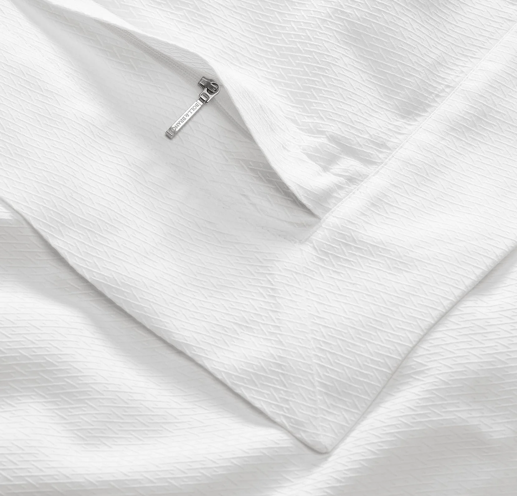 Reserve Embellished Duvet Set - White Lattice Jacquard - Image 5