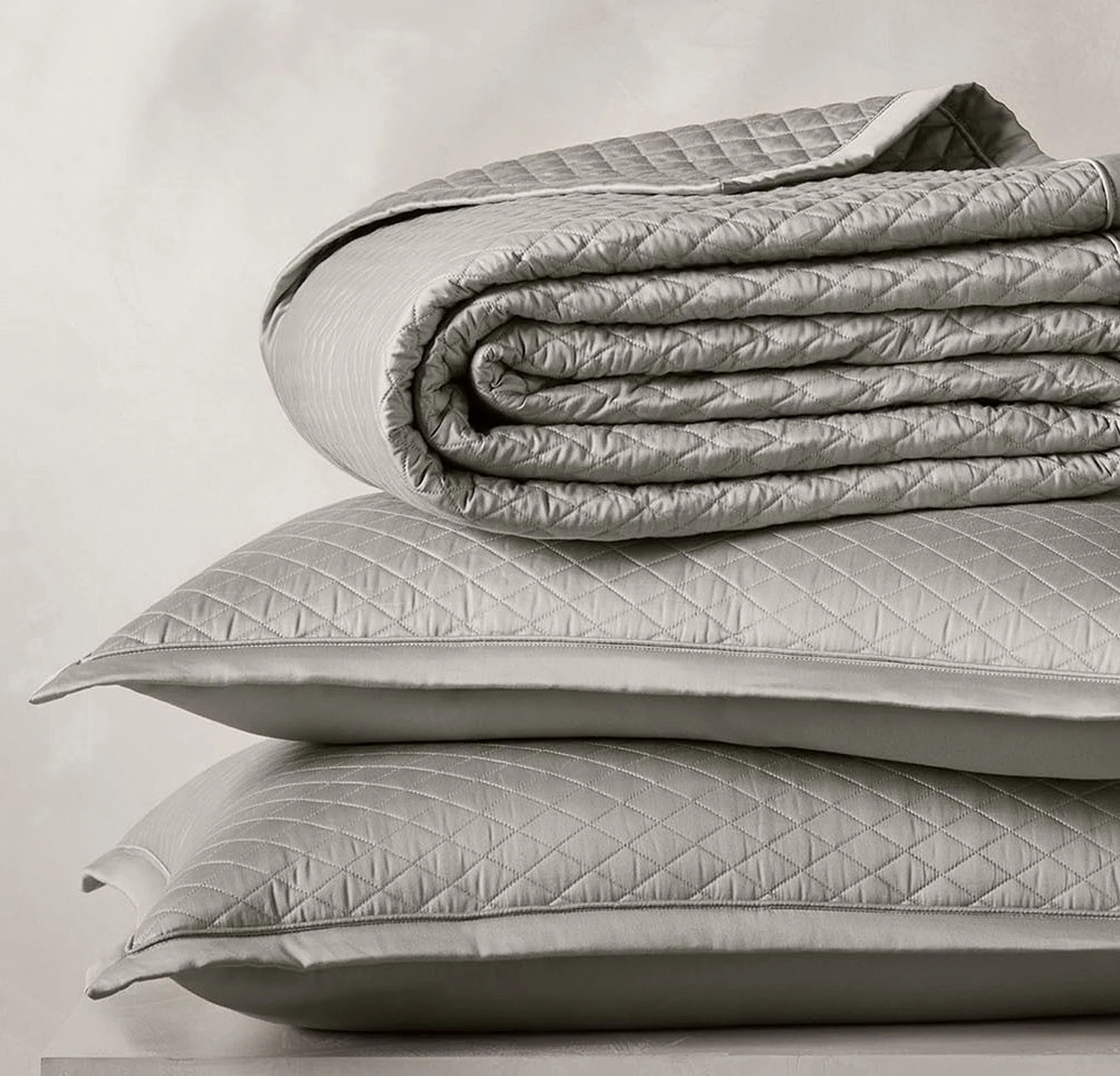 Reserve Lattice Quilt Set - Pewter