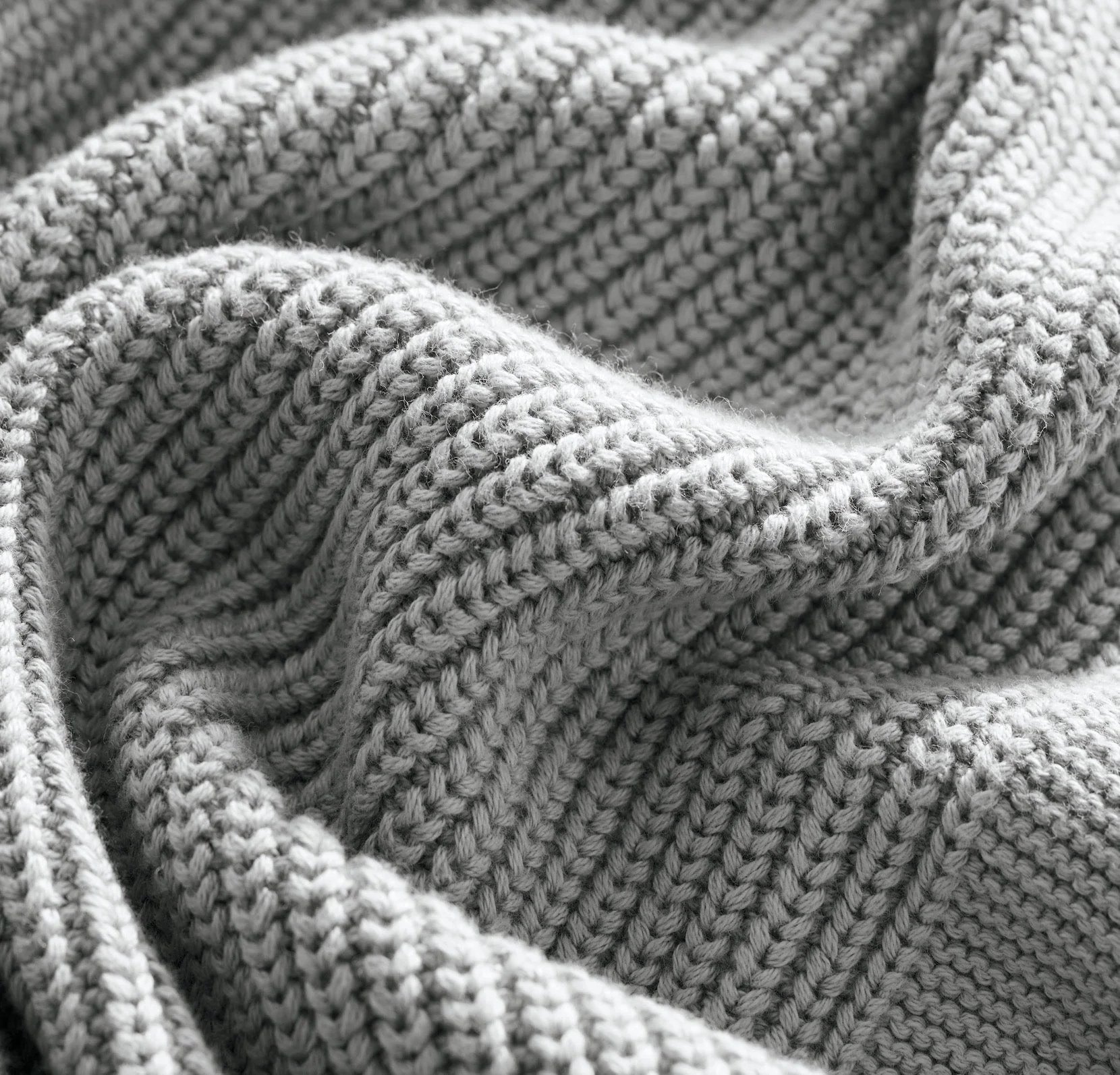 Ribbed Knit Baby Blanket - Shore - Image 3