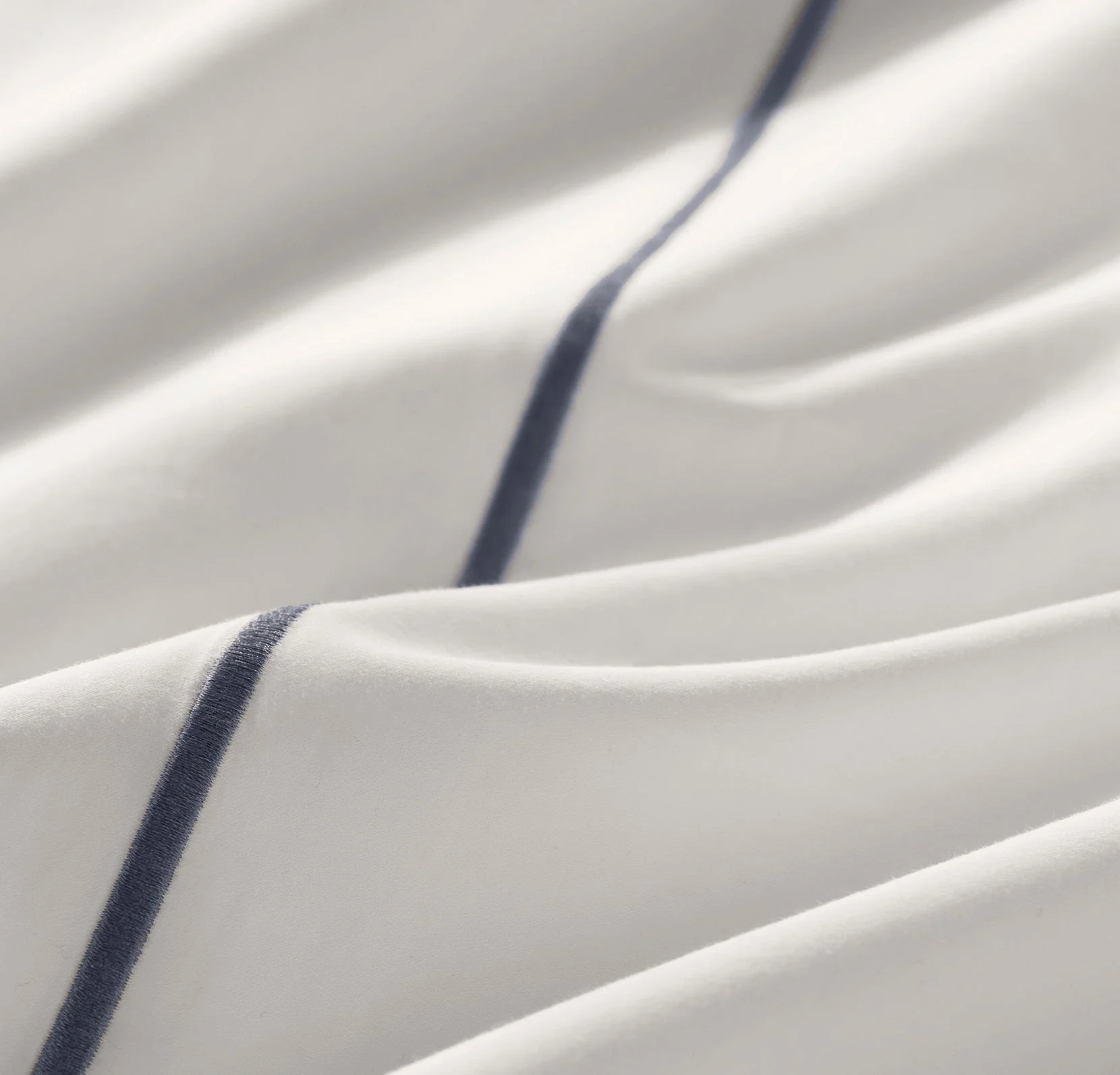 Signature Embellished Pillowcase Set - White/Mineral Embroidered - Image 3