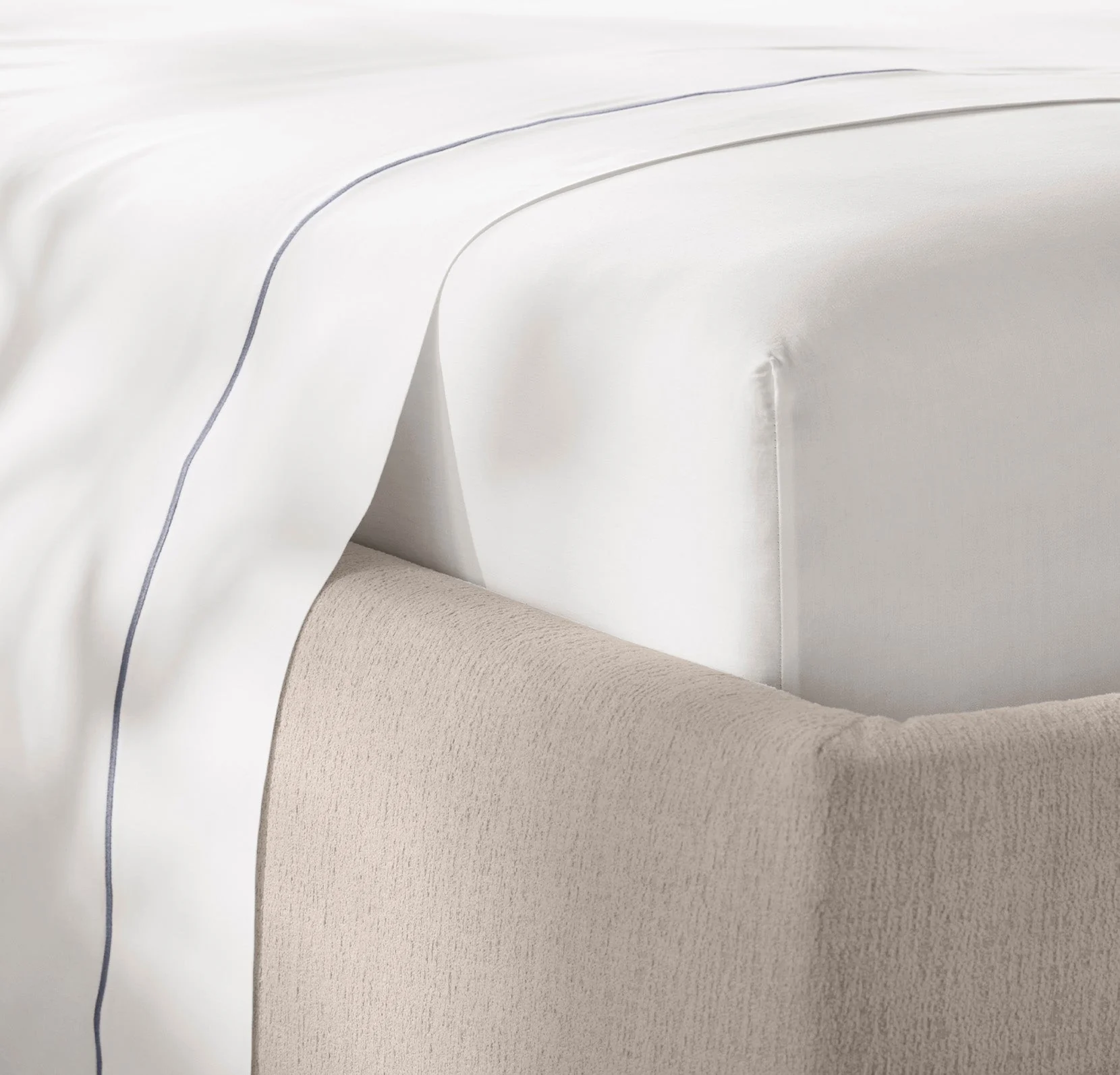 Signature Embellished Sheet Set - White/Mineral Embroidered - Image 5