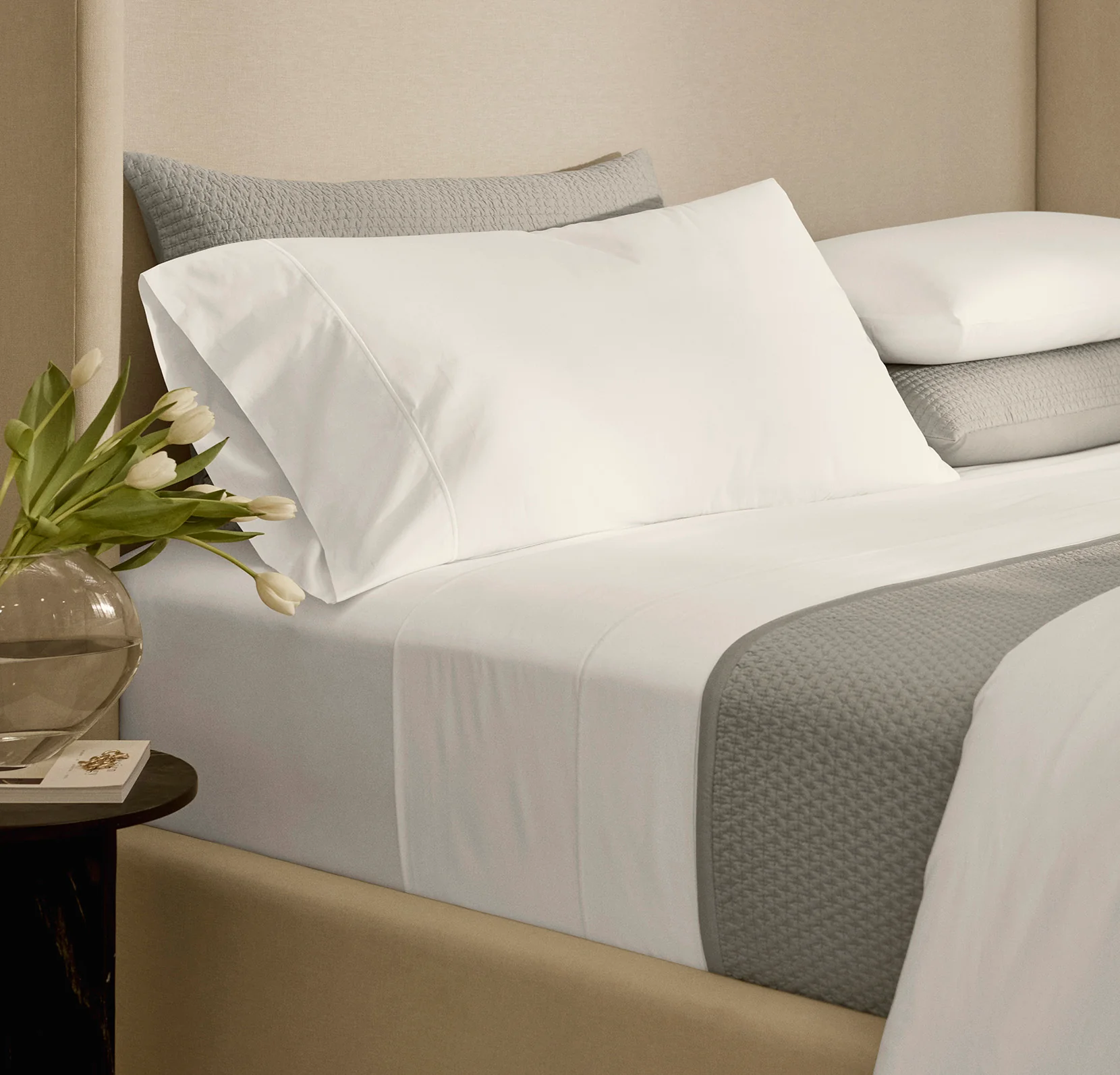 Signature Embellished Sheet Set - White/White Embroidered - Image 3