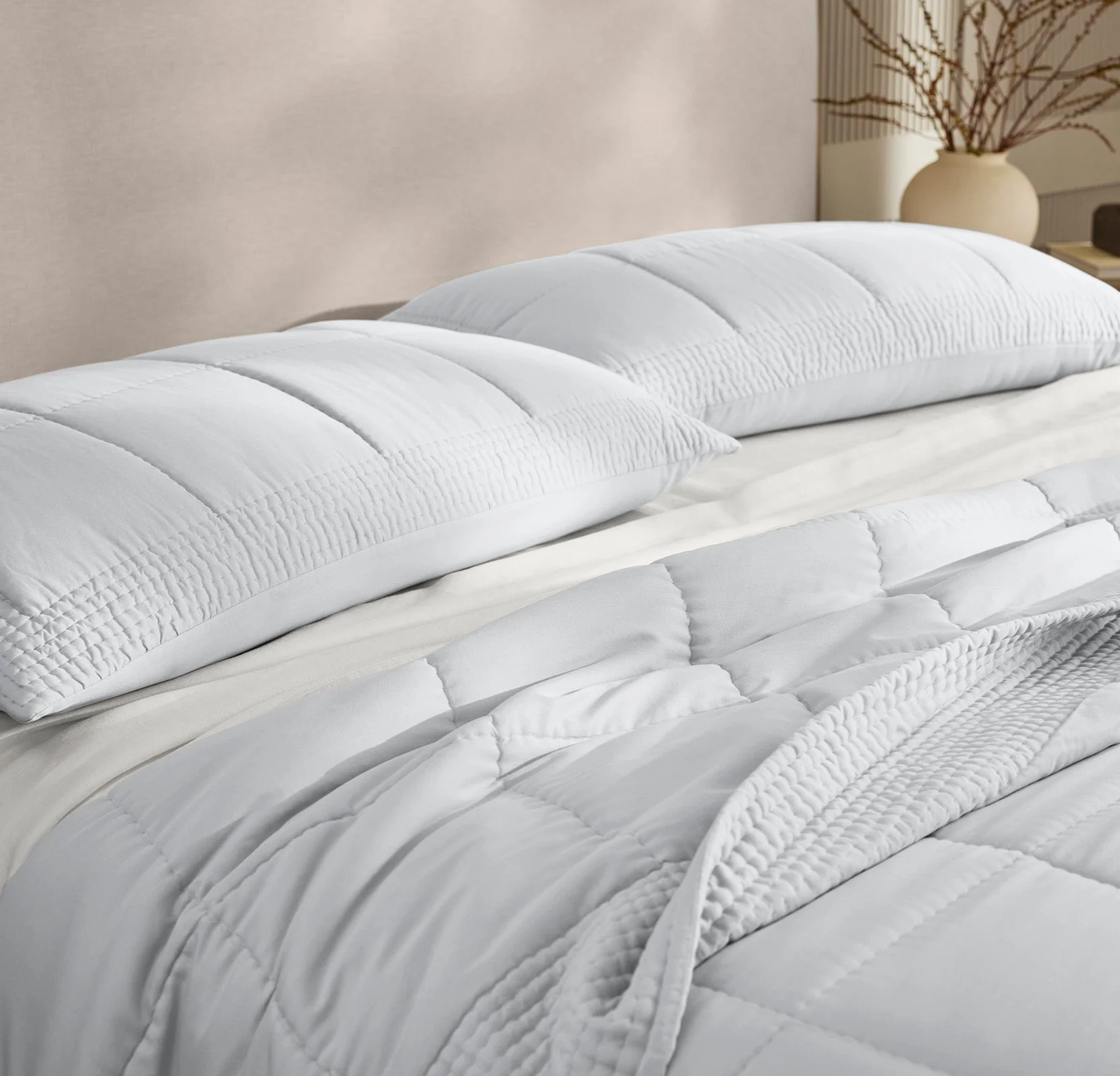 Signature Handstitched Quilted Sham - Sky - Image 3