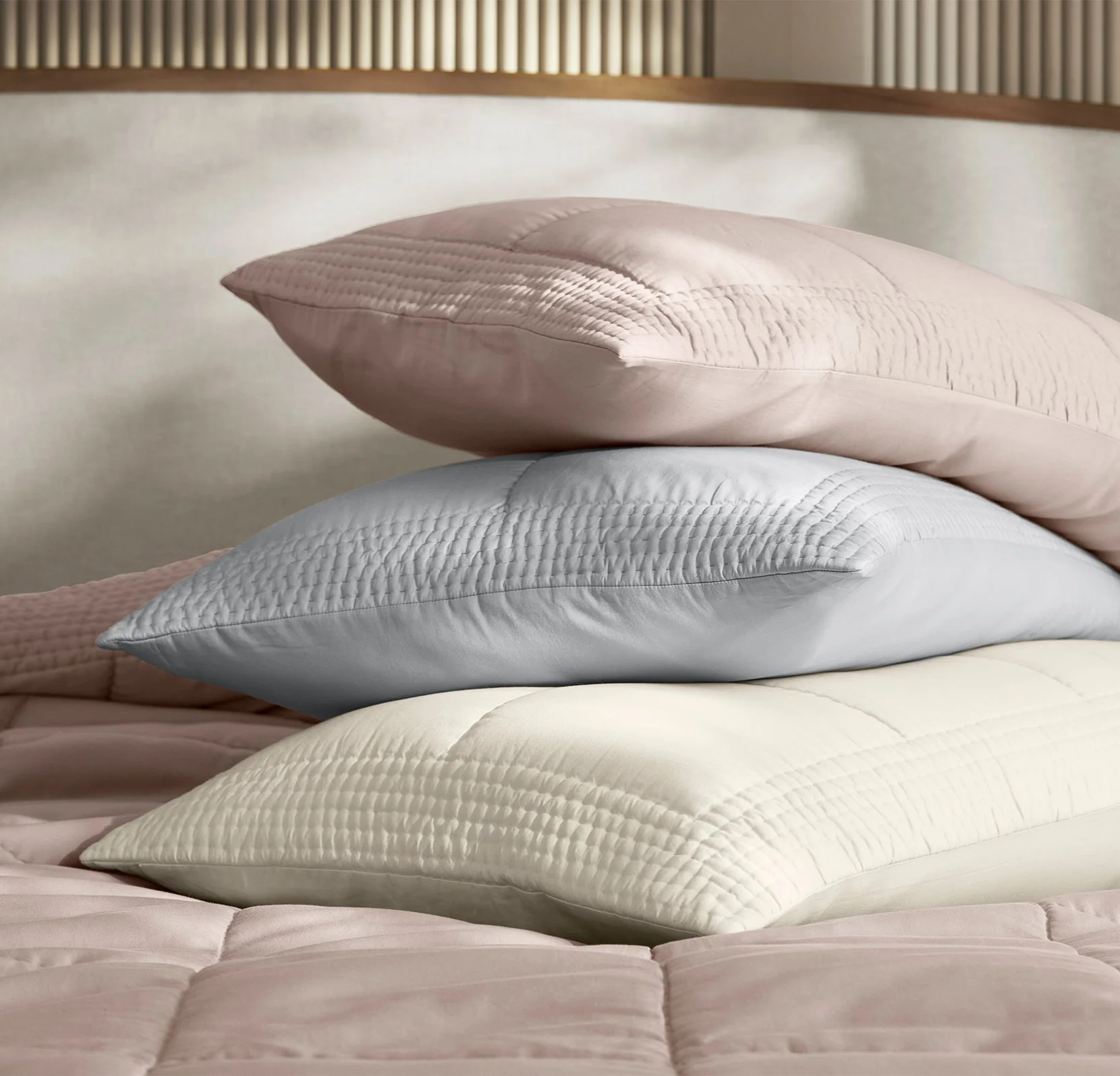 Signature Handstitched Quilted Sham - Sky - Image 4