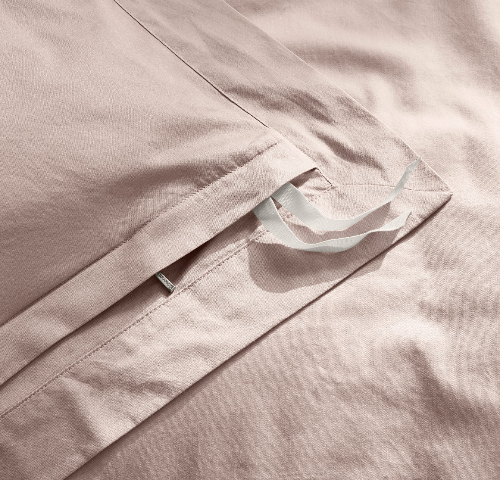 Signature Hemmed Duvet Set - Dusty Rose - Image 4