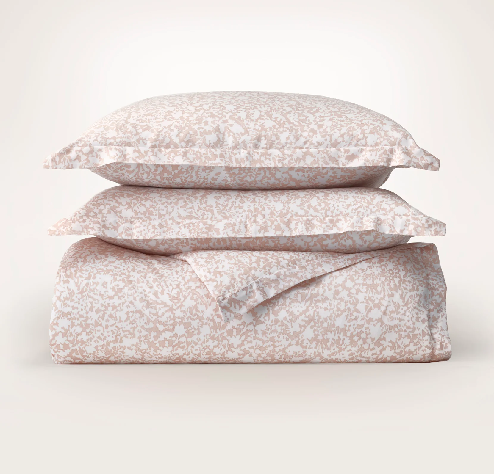 Signature Hemmed Duvet Set - Dusty Rose Garden
