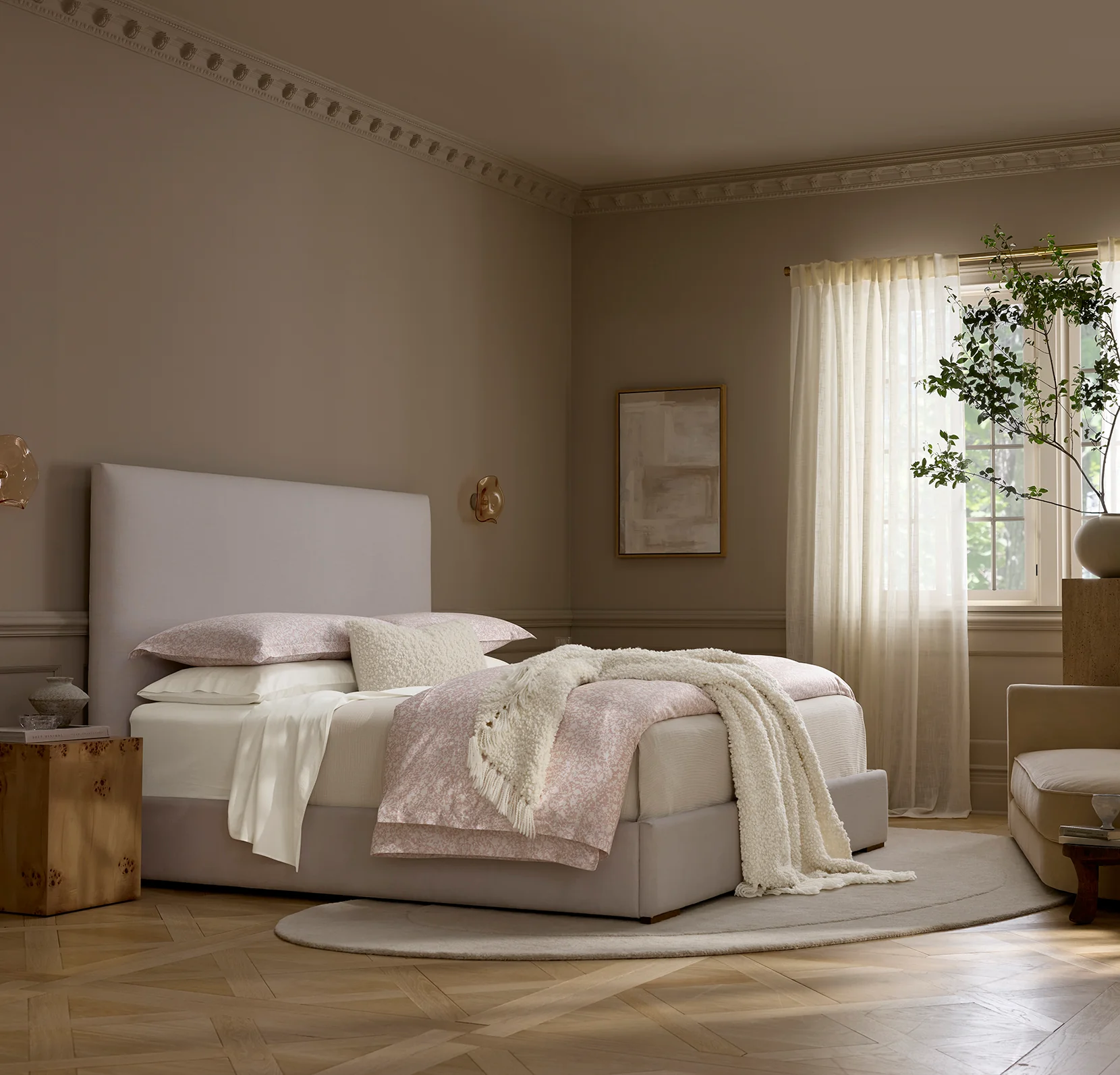 Signature Hemmed Duvet Set - Dusty Rose Garden - Image 2