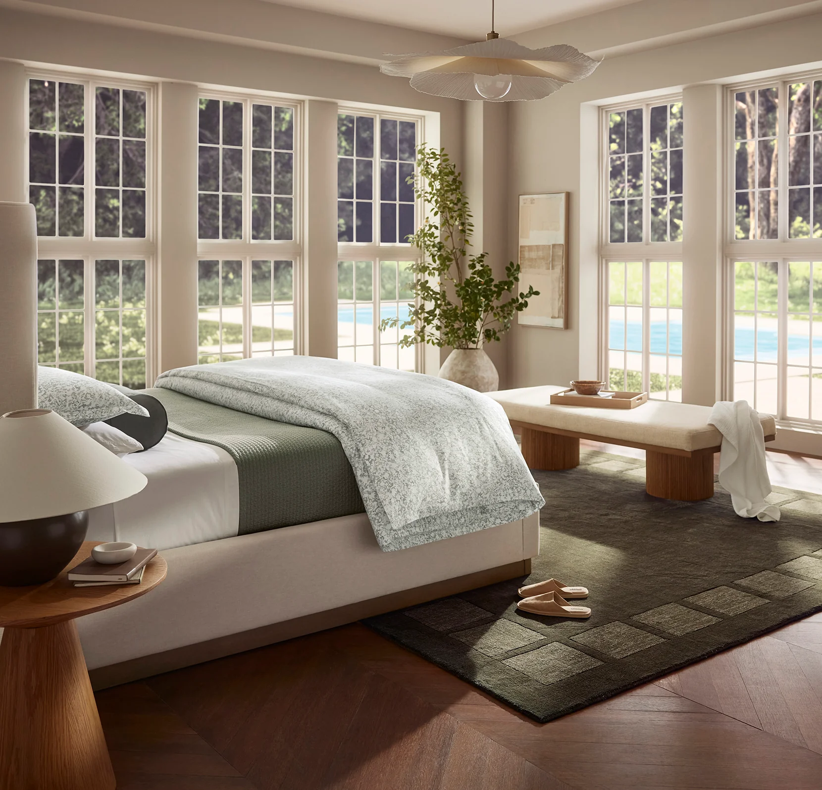 Signature Hemmed Duvet Set - Meadow Garden - Image 3