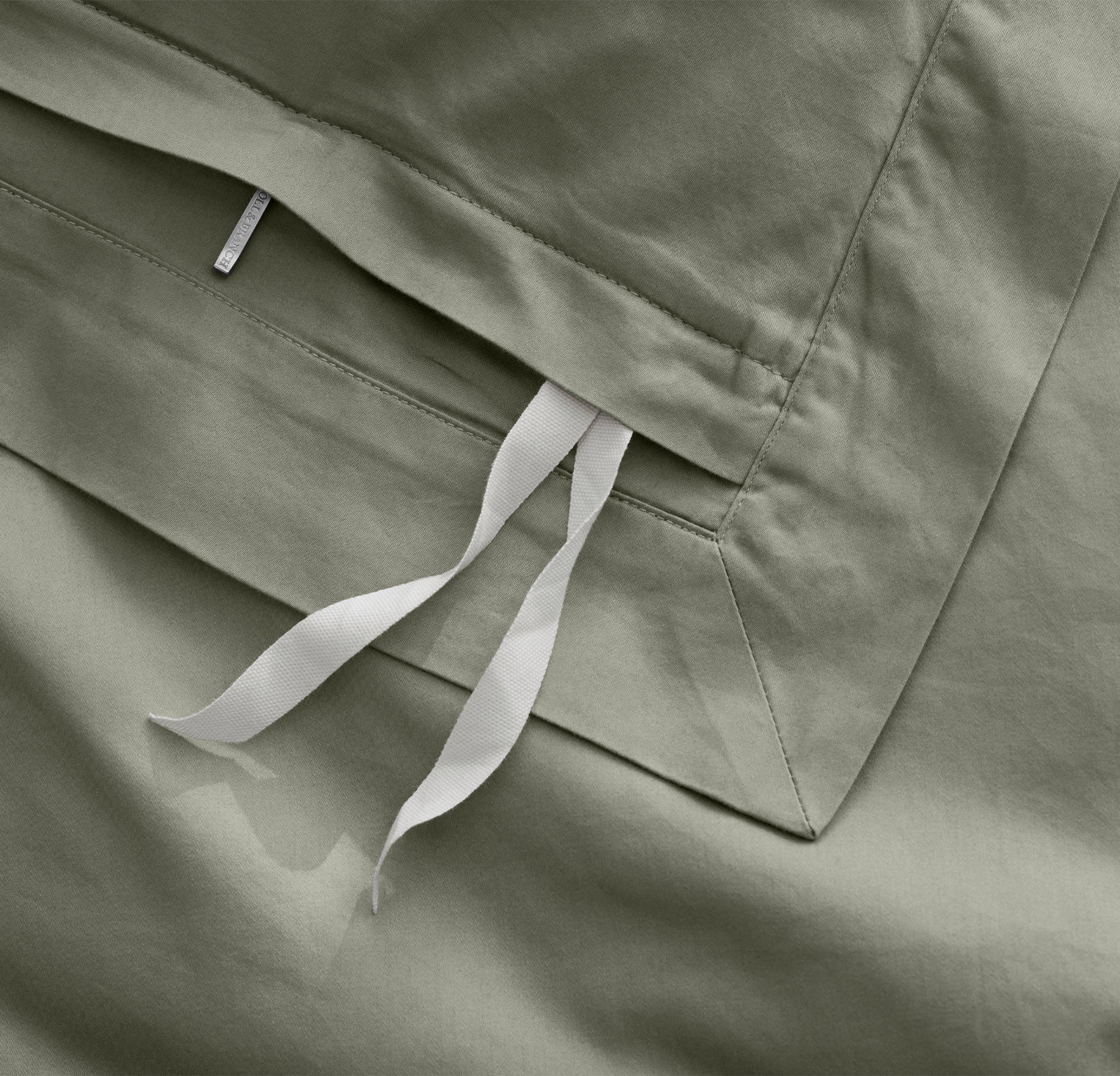 Signature Hemmed Duvet Set - Sageleaf - Image 4