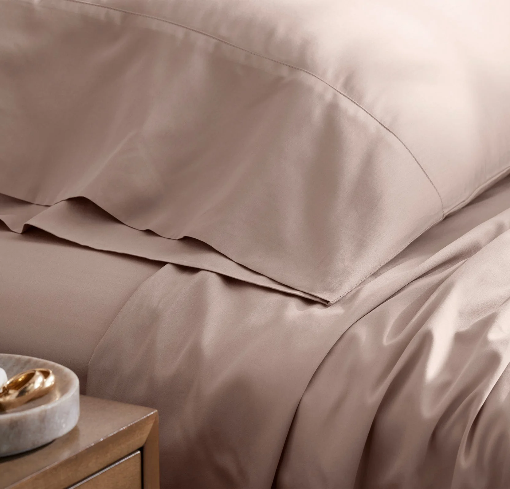 Signature Hemmed Pillowcase Set - Dusty Rose - Image 3