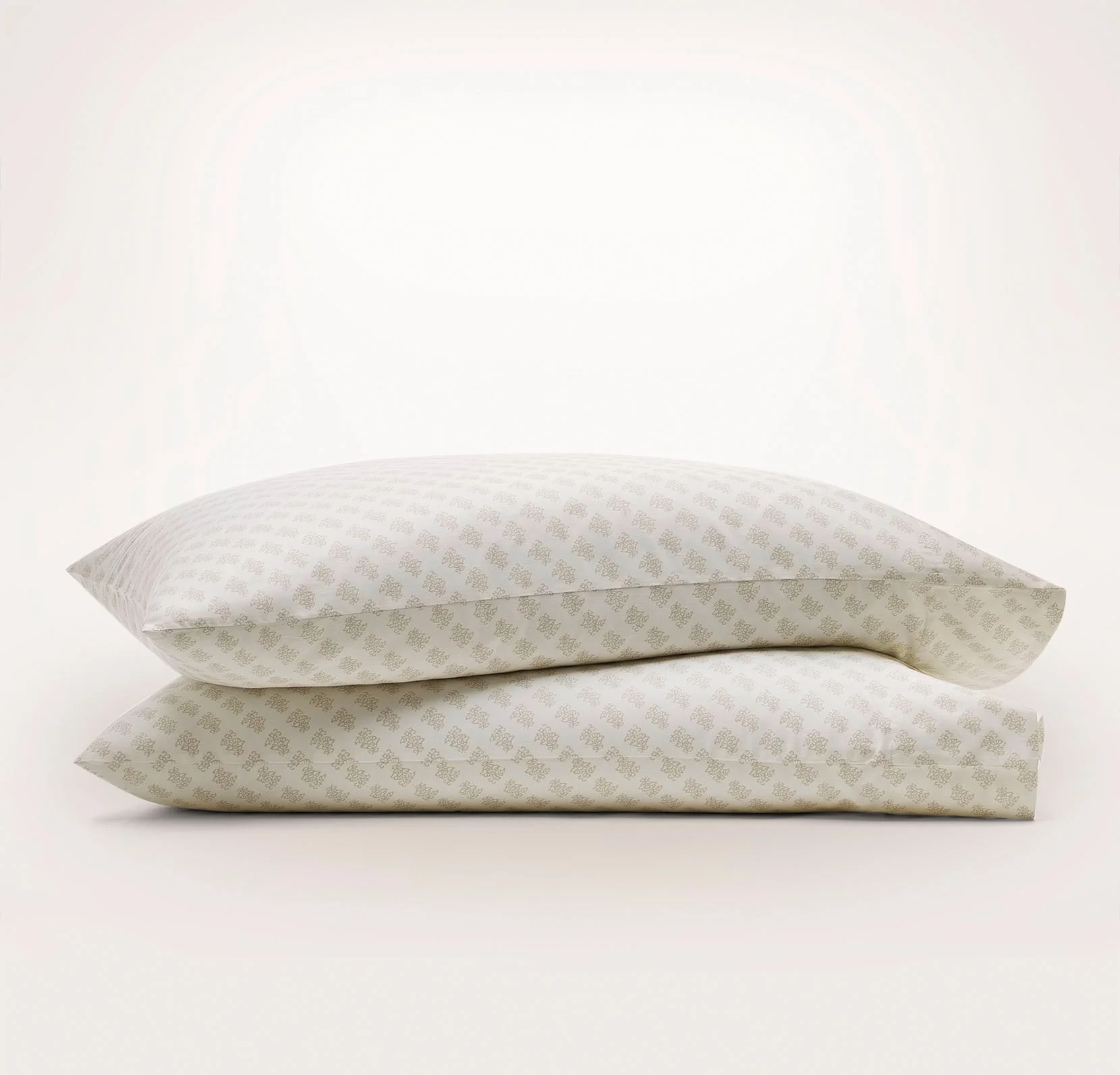 Signature Hemmed Pillowcase Set - Sand Marigolds