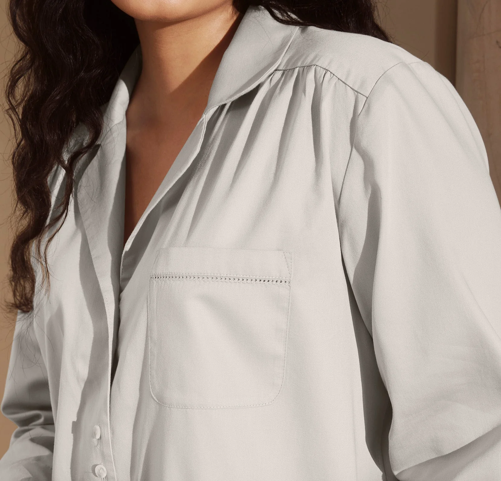 Signature Long Sleeve & Pants Pajama Set - Pewter - Image 7