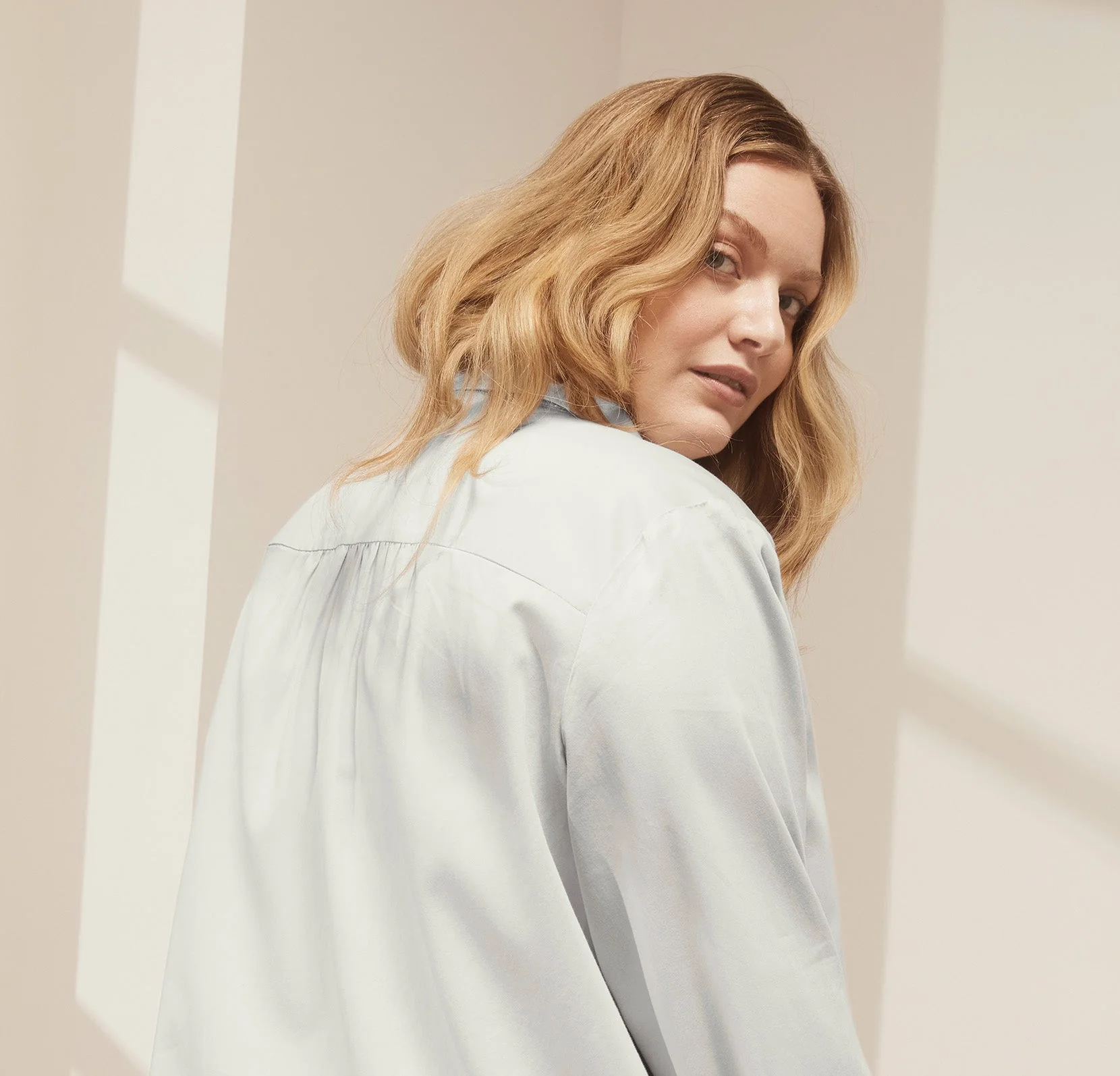 Signature Long Sleeve & Pants Pajama Set - Sky - Image 3