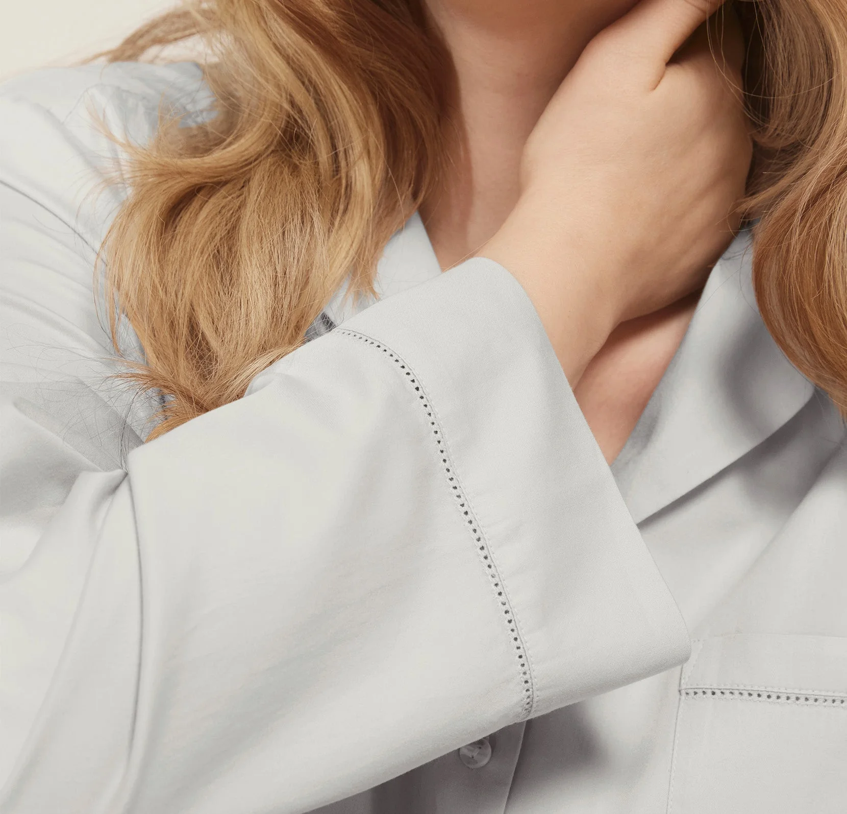 Signature Long Sleeve & Pants Pajama Set - Sky - Image 5