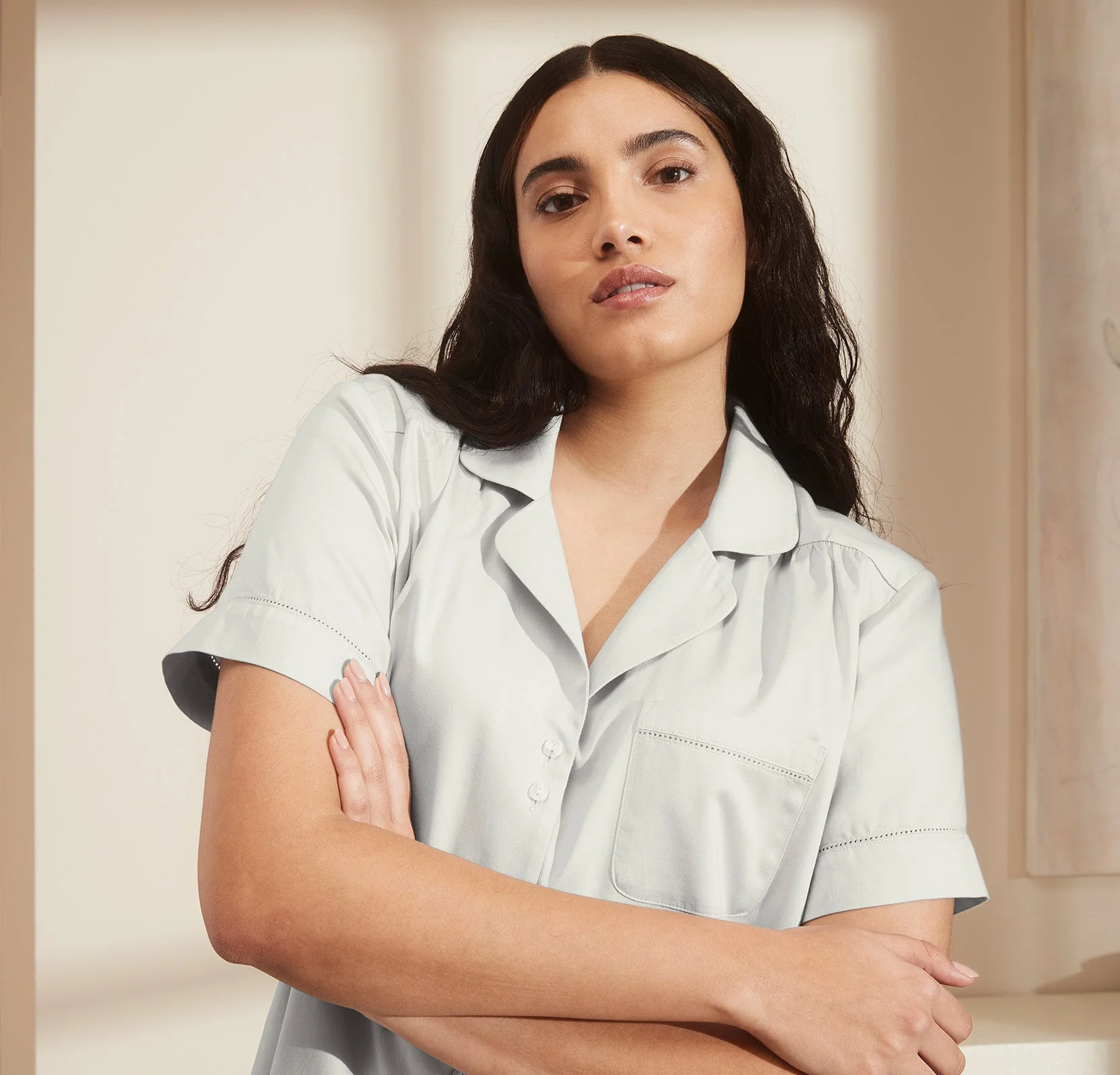 Signature Pajama Set - Short Sleeve & Shorts - Sky - Image 5