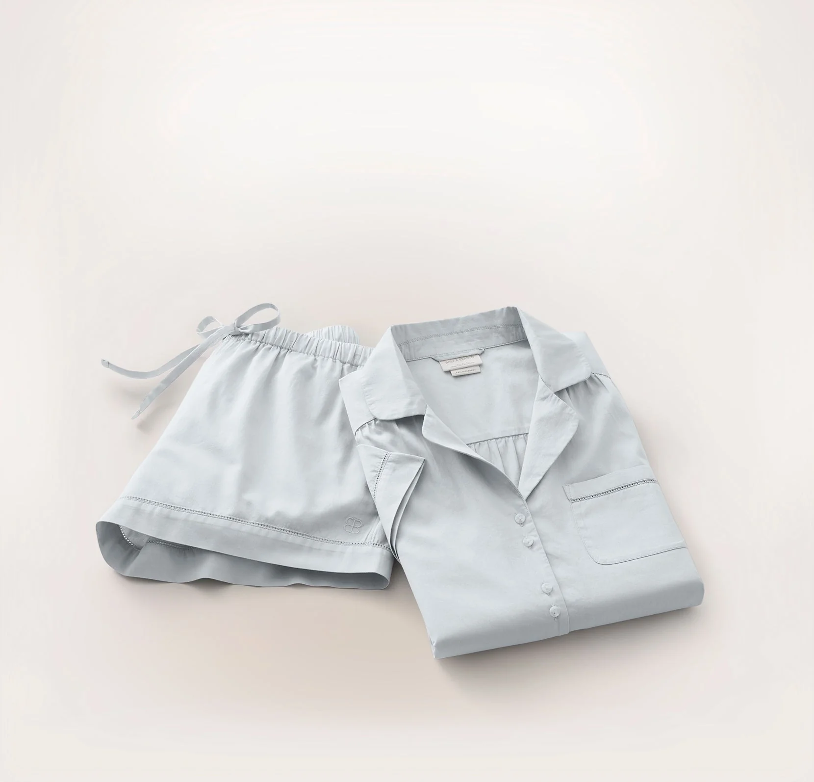 Signature Pajama Set - Short Sleeve & Shorts - Sky - Image 8