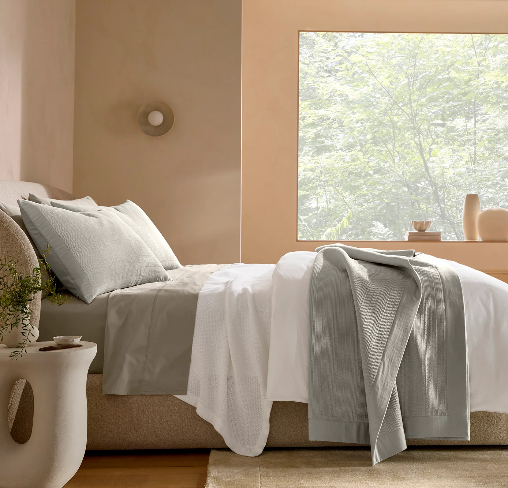 Signature Stitchline Sham - Mist - Image 2