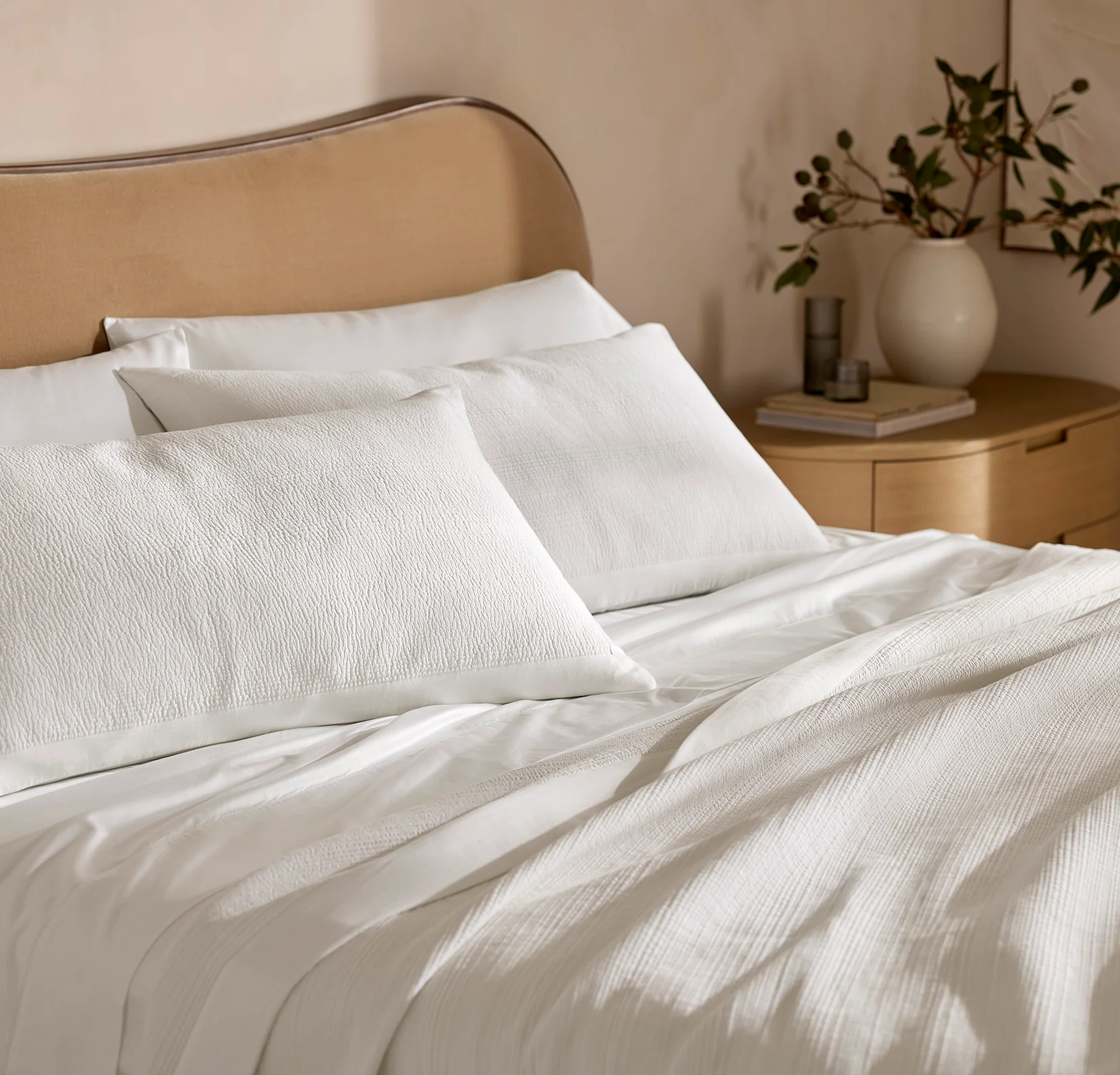 Signature Stitchline Sham - White - Image 3