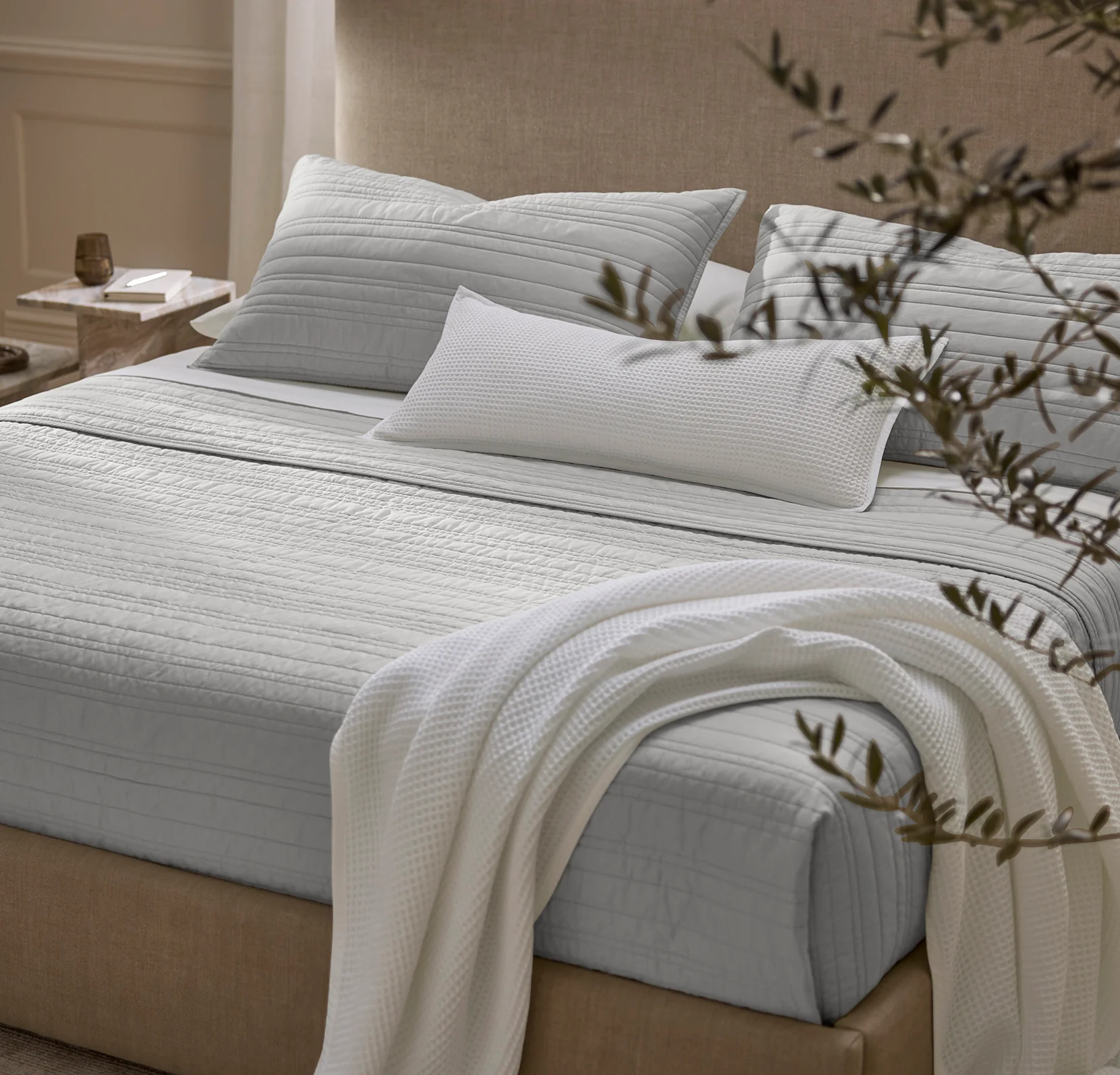 Signature Stripe Quilt Set - Mist - Image 3