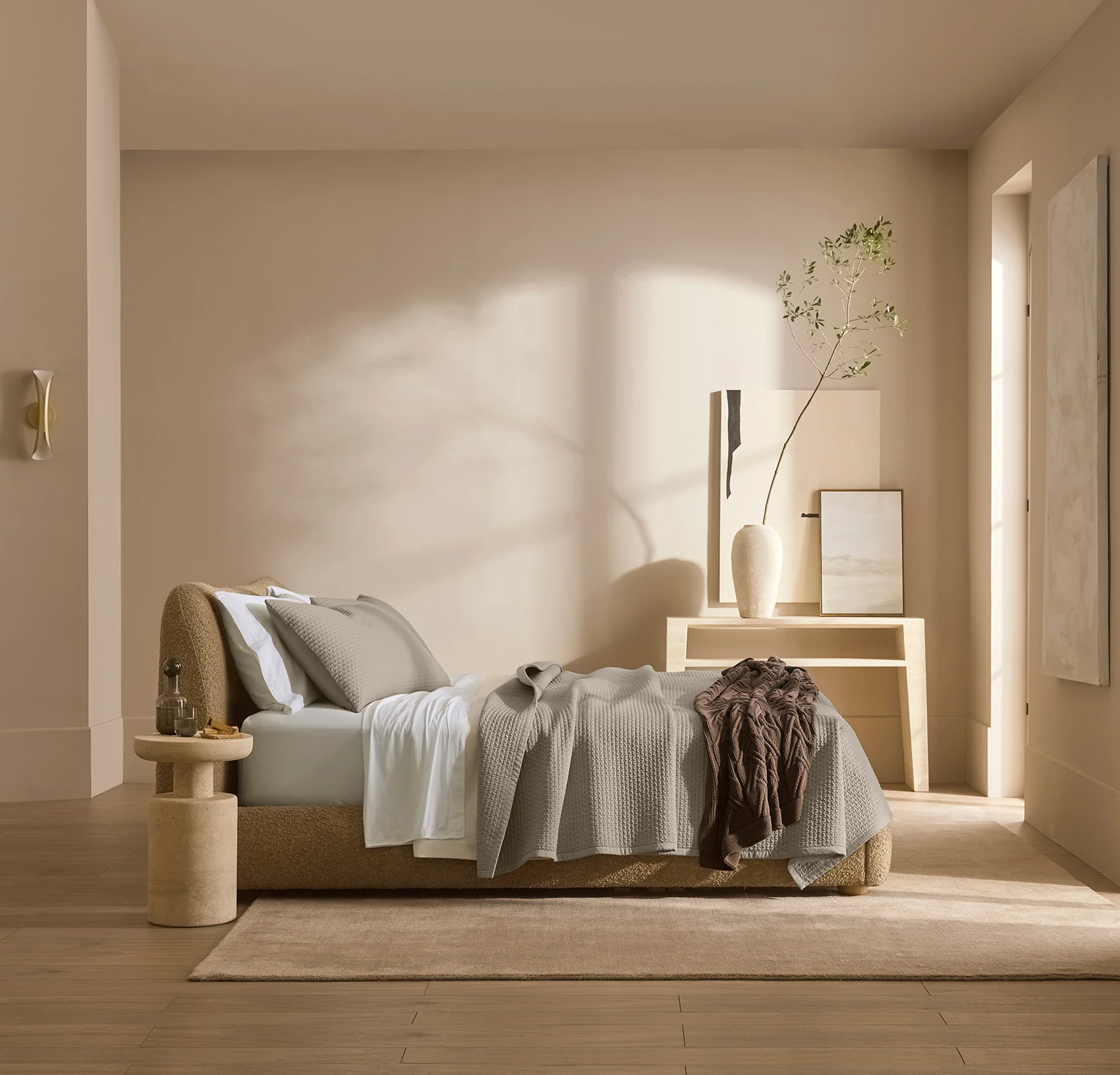 Signature Textured Stitch Quilted Sham - Oak - Image 2