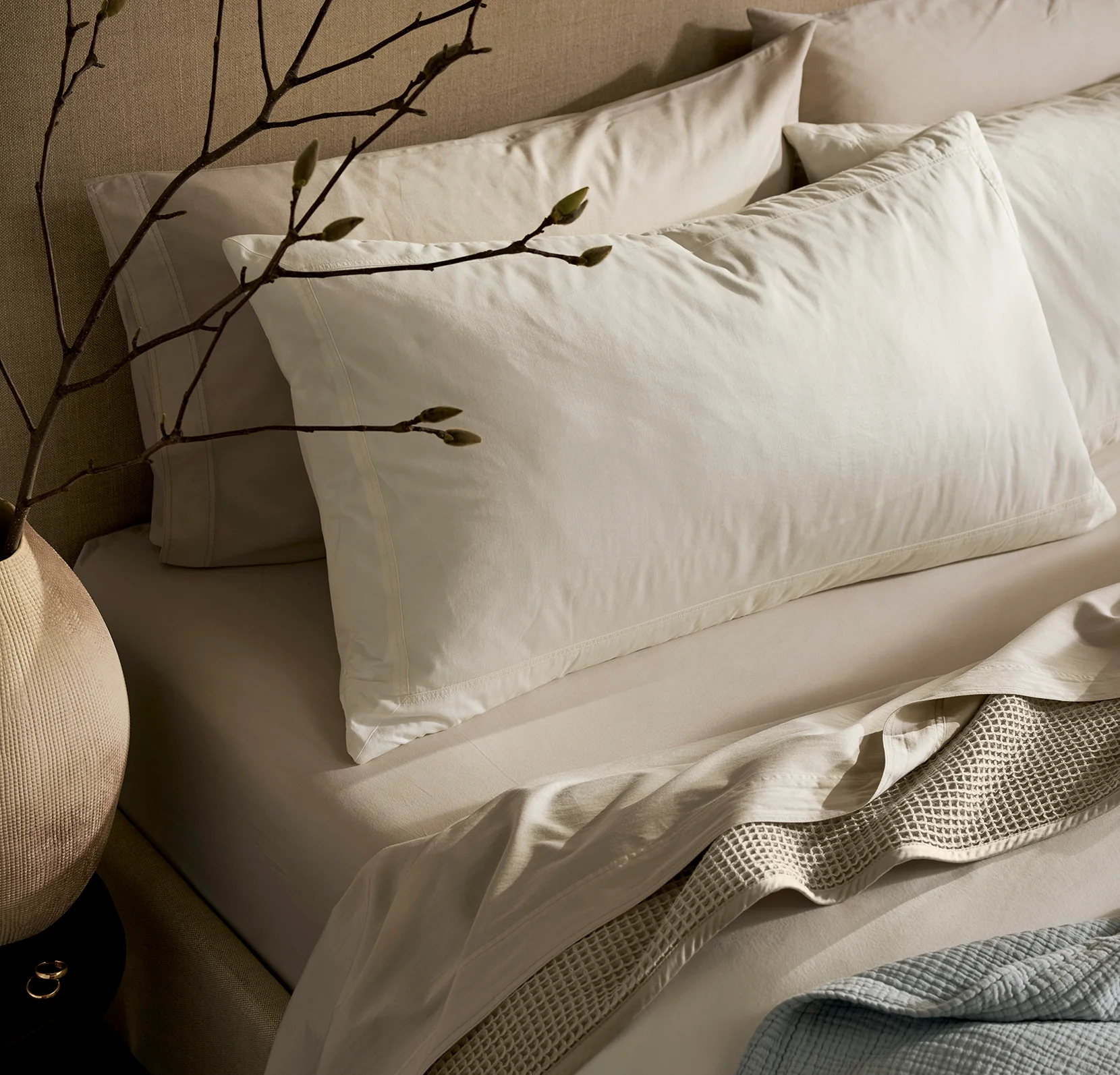 Signature Vintage Washed Comforter Set - Vintage Cream - Image 3