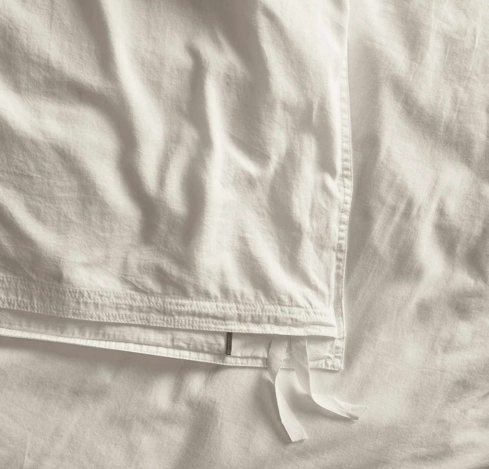 Signature Vintage Washed Duvet Set - Vintage White - Image 5
