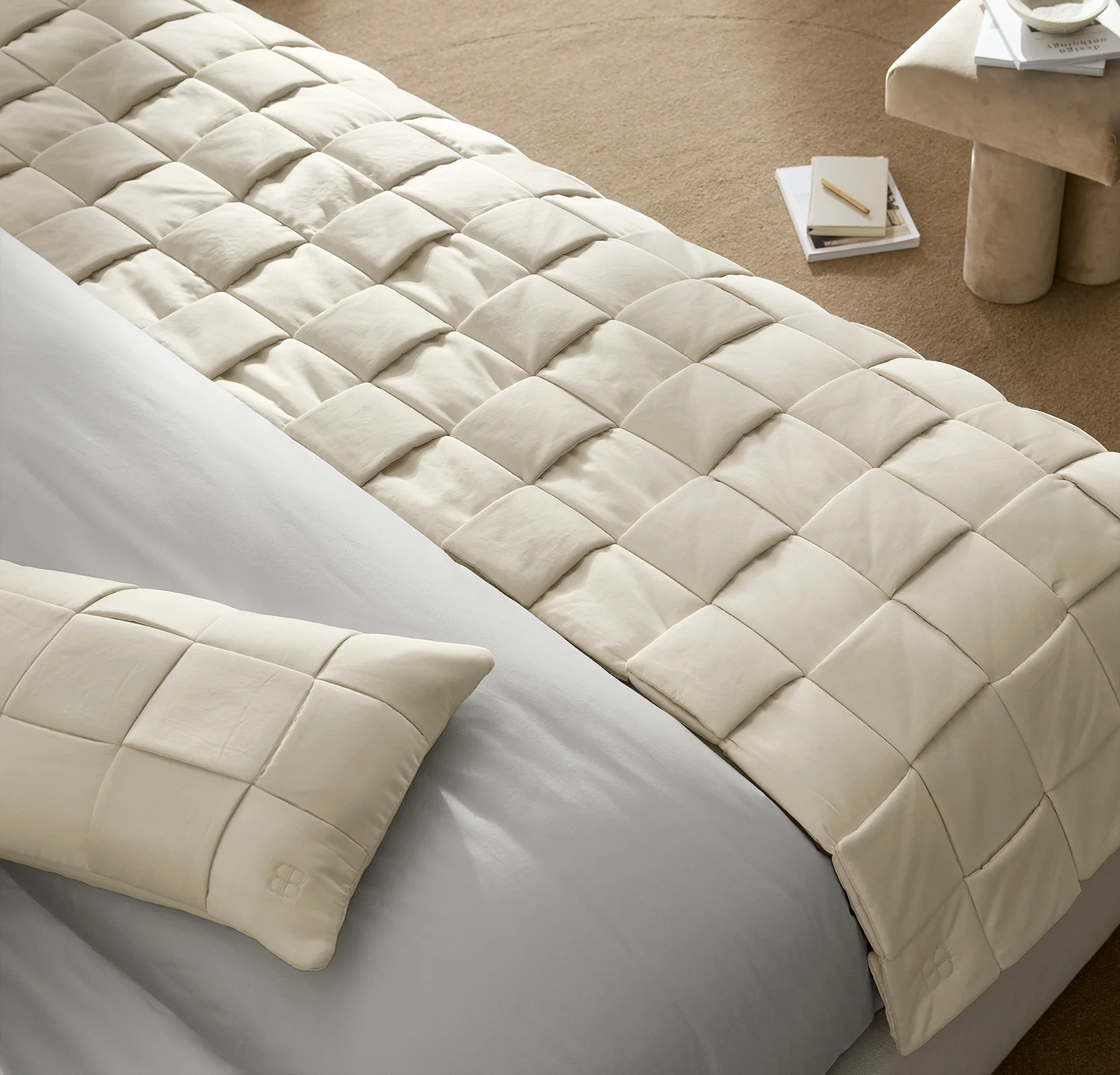 The Woven Icon Pillow Cover (Lumbar) - Cream - Image 3