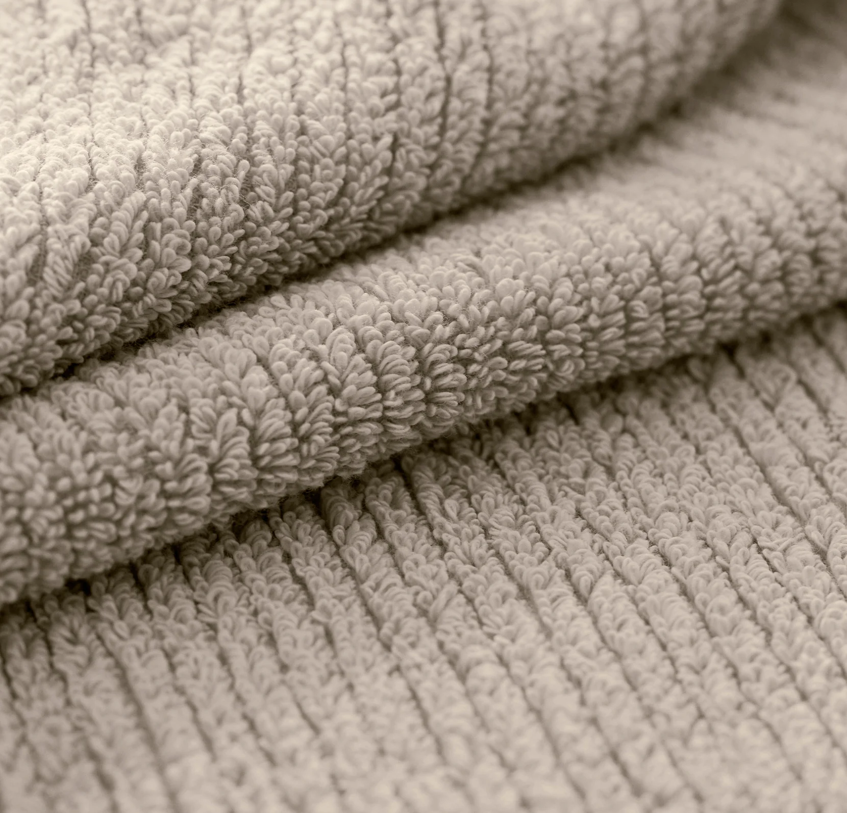 Turkish Ribbed Bath Towel - Oak - Image 5