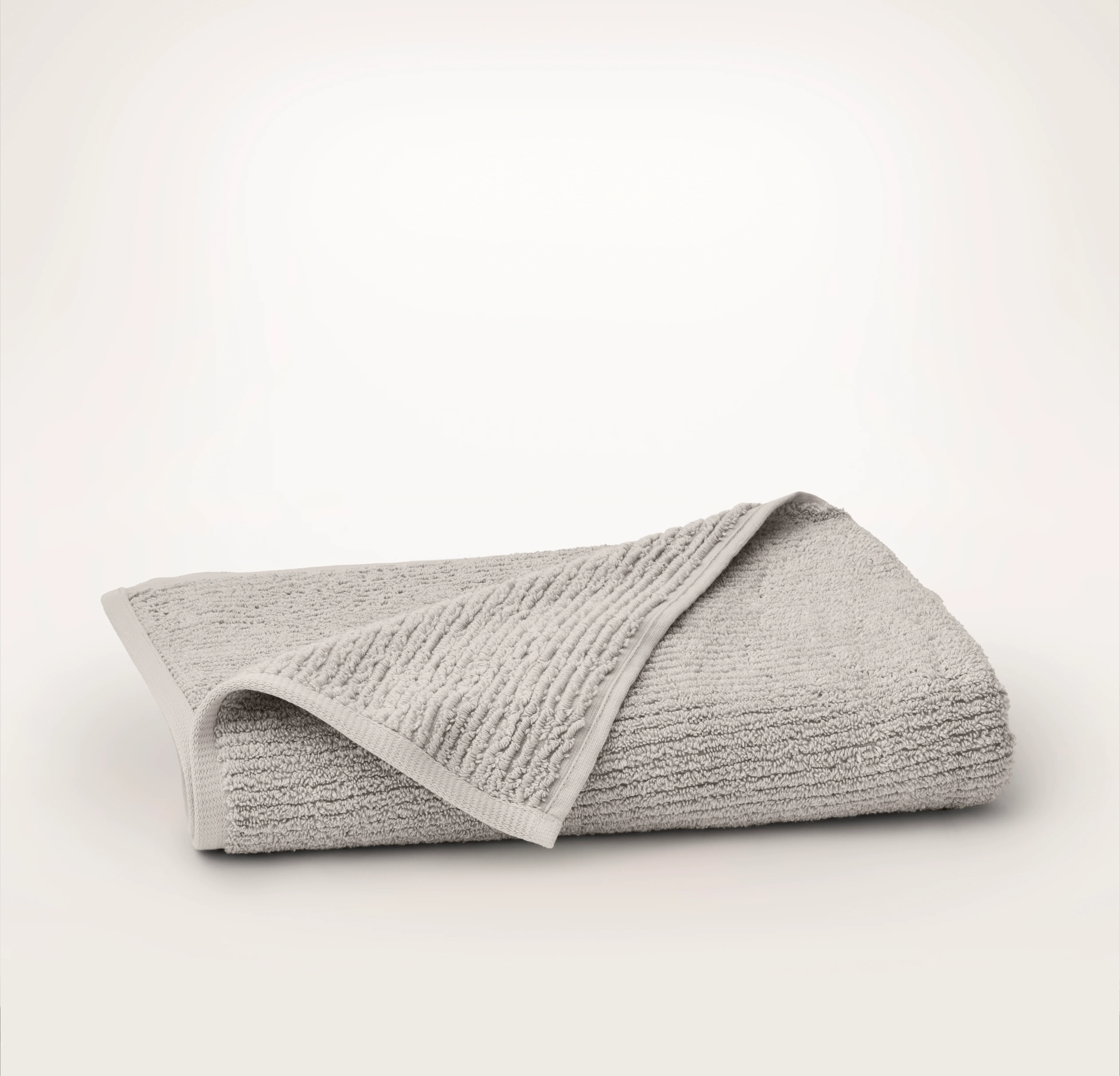 Turkish Ribbed Bath Towel - Pewter