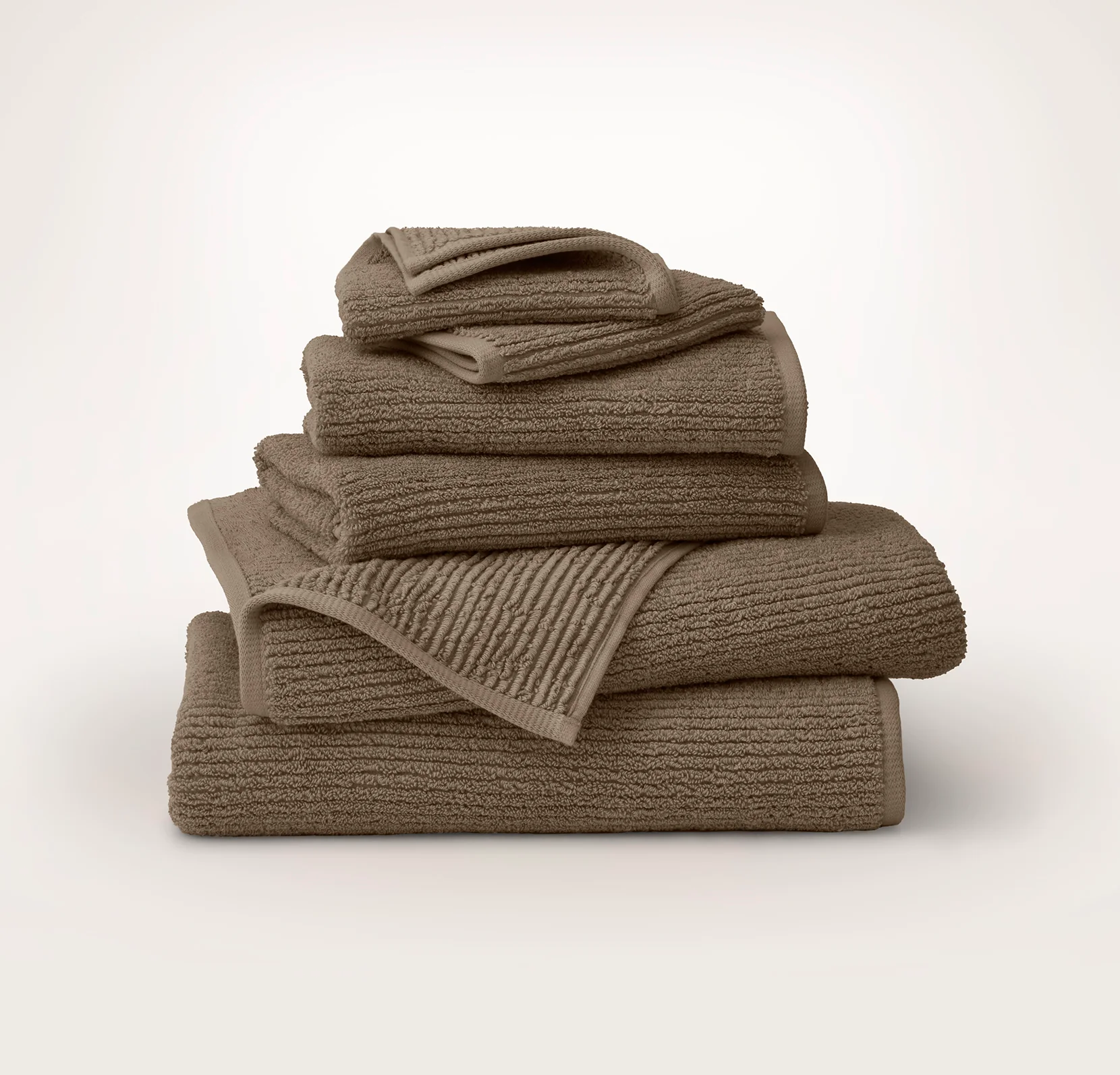 Turkish Ribbed Bath Towel Set - Image 14