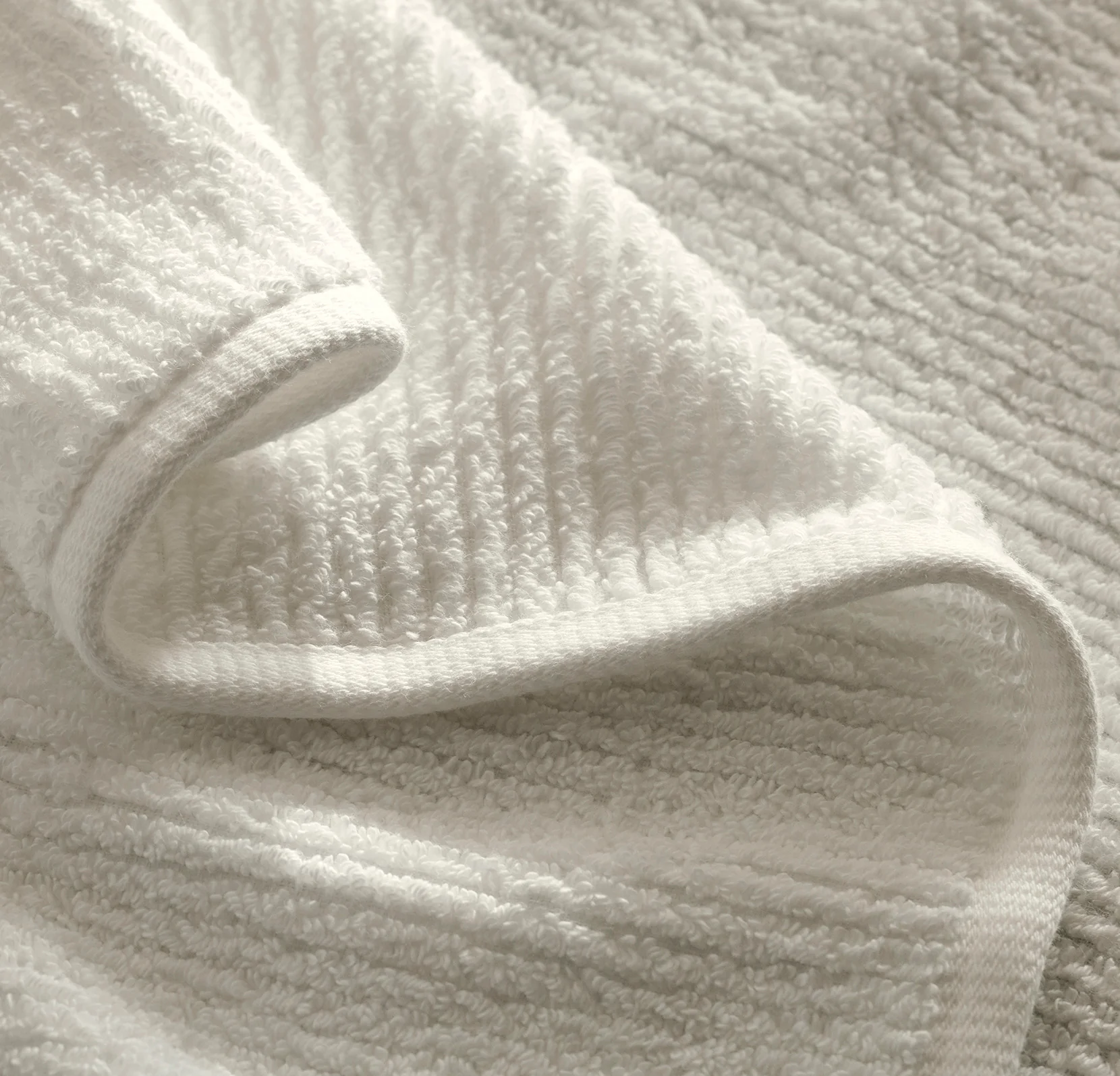 Turkish Ribbed Bath Towel Set - Image 7