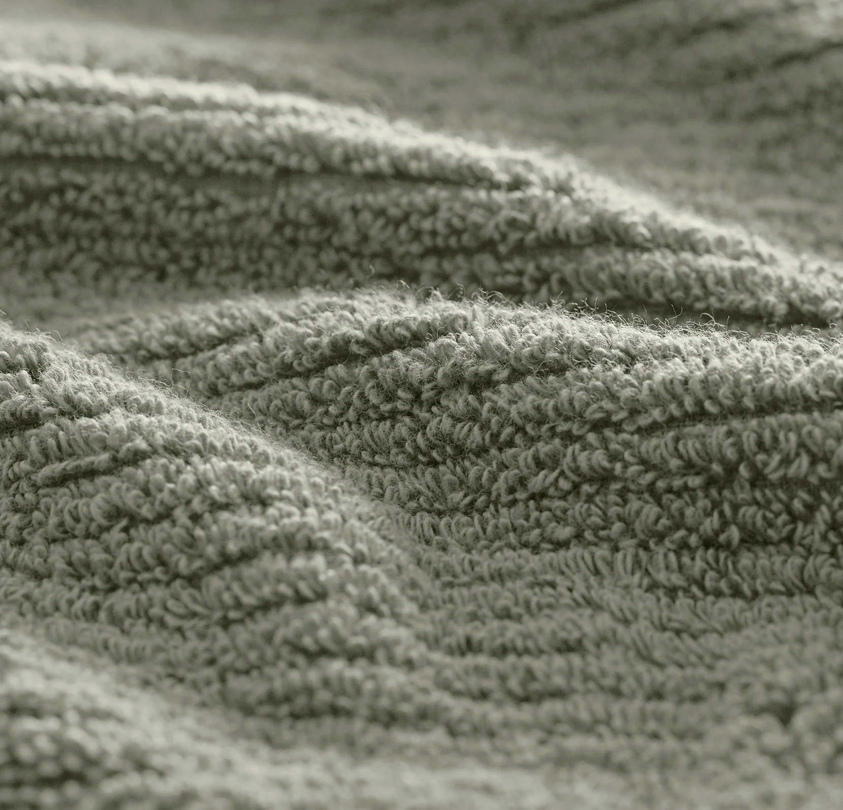 Turkish Ribbed Hand Towels (Pair) - Sageleaf - Image 4