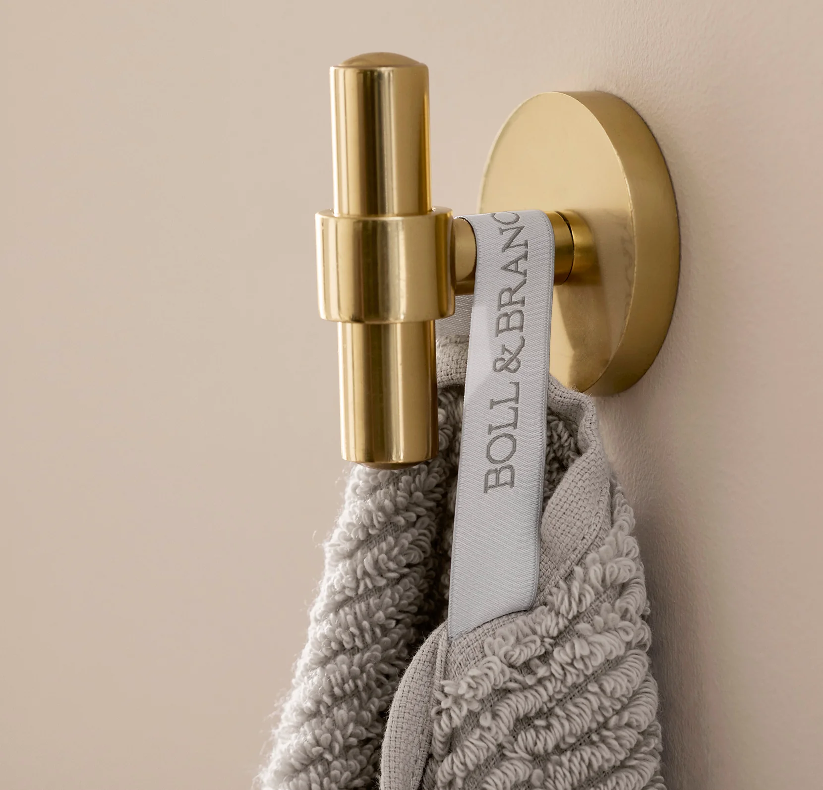 Turkish Ribbed Hand Towels (Pair) - Pewter - Image 3