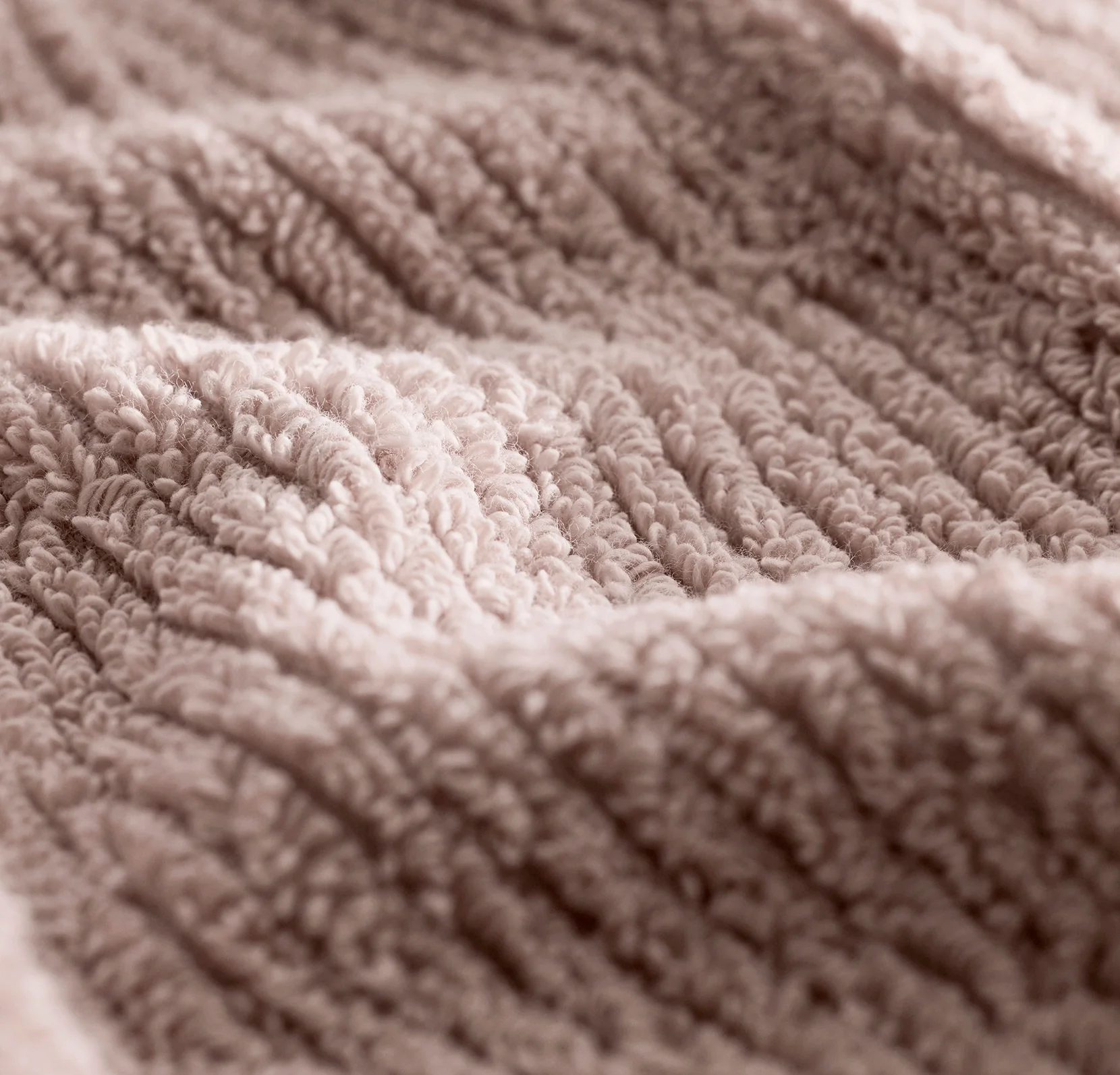 Turkish Ribbed Washcloths (Pair) - Dusty Rose - Image 3