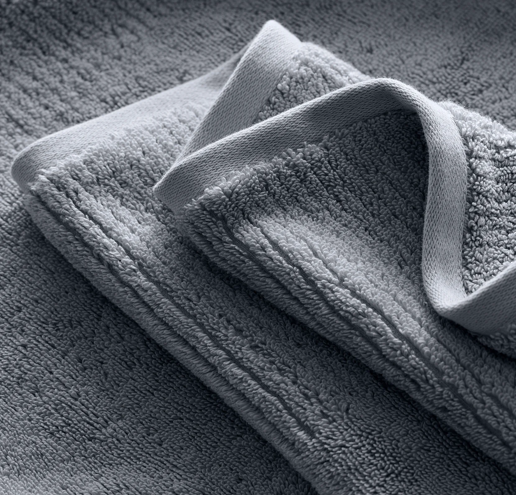 Turkish Ultra Plush Hand Towels (Pair) - Mineral - Image 4